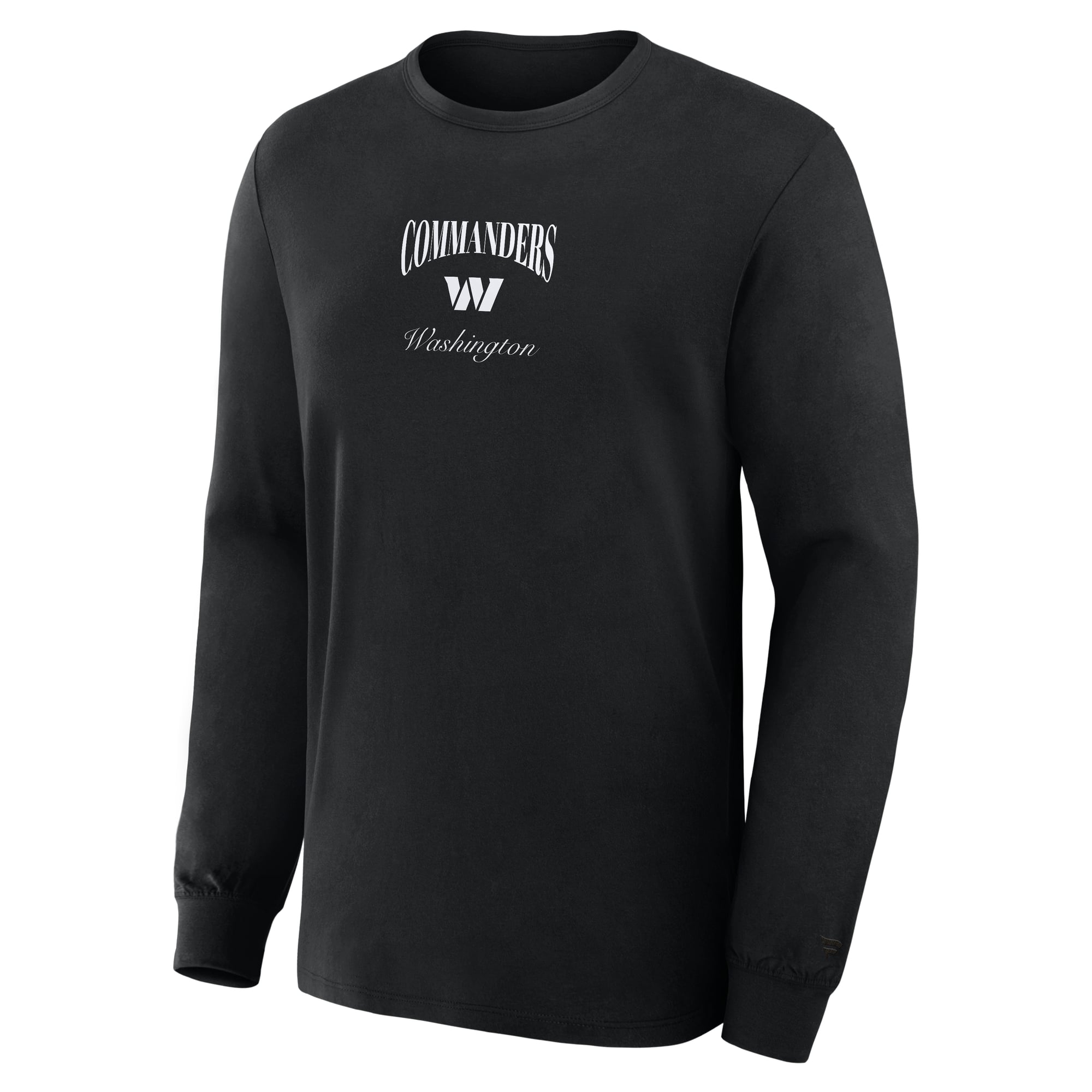 T-shirt à manches longues Fanatics Black Washington Commanders Midnight Falls pour homme