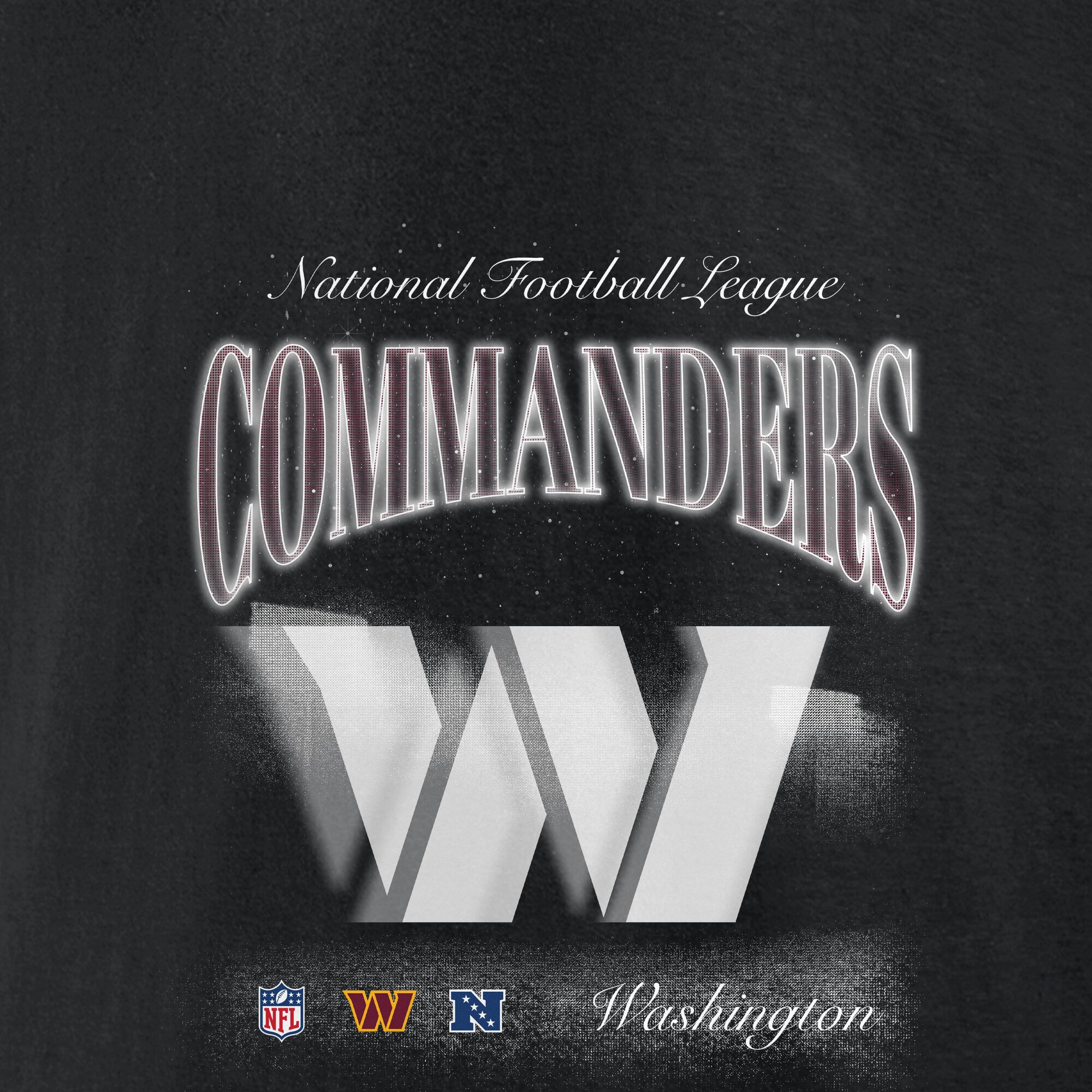 Men's Fanatics Black Washington Commanders Nightfall Long Sleeve Fleece Hoodie