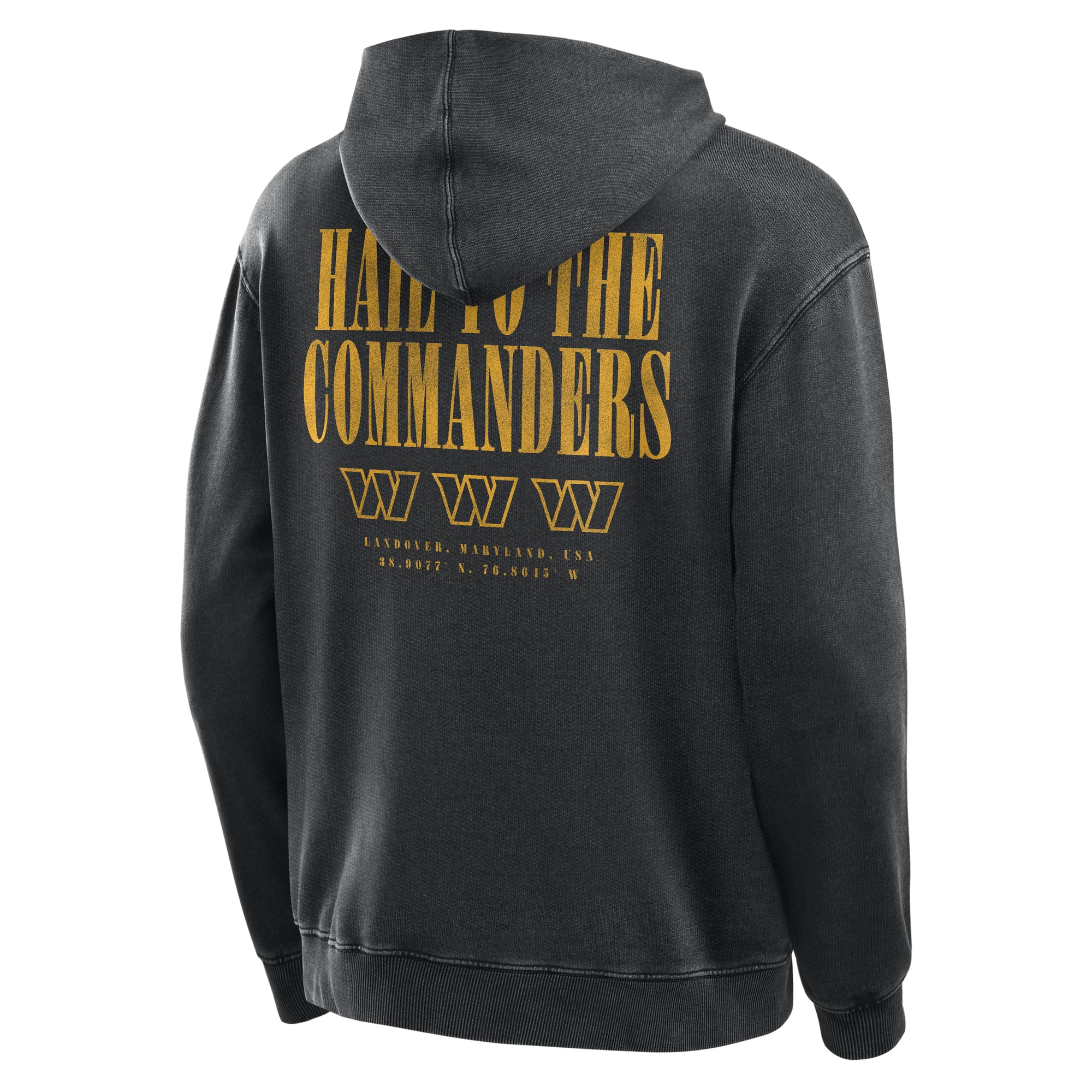 Men's Fanatics Black Washington Commanders Relaxed Intense Rivalry French Terry Hoodie