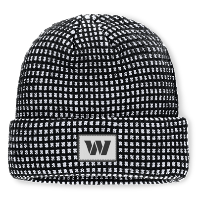 Washington Commanders Fanatics Scheme Cuffed Knit Hat - Black/White