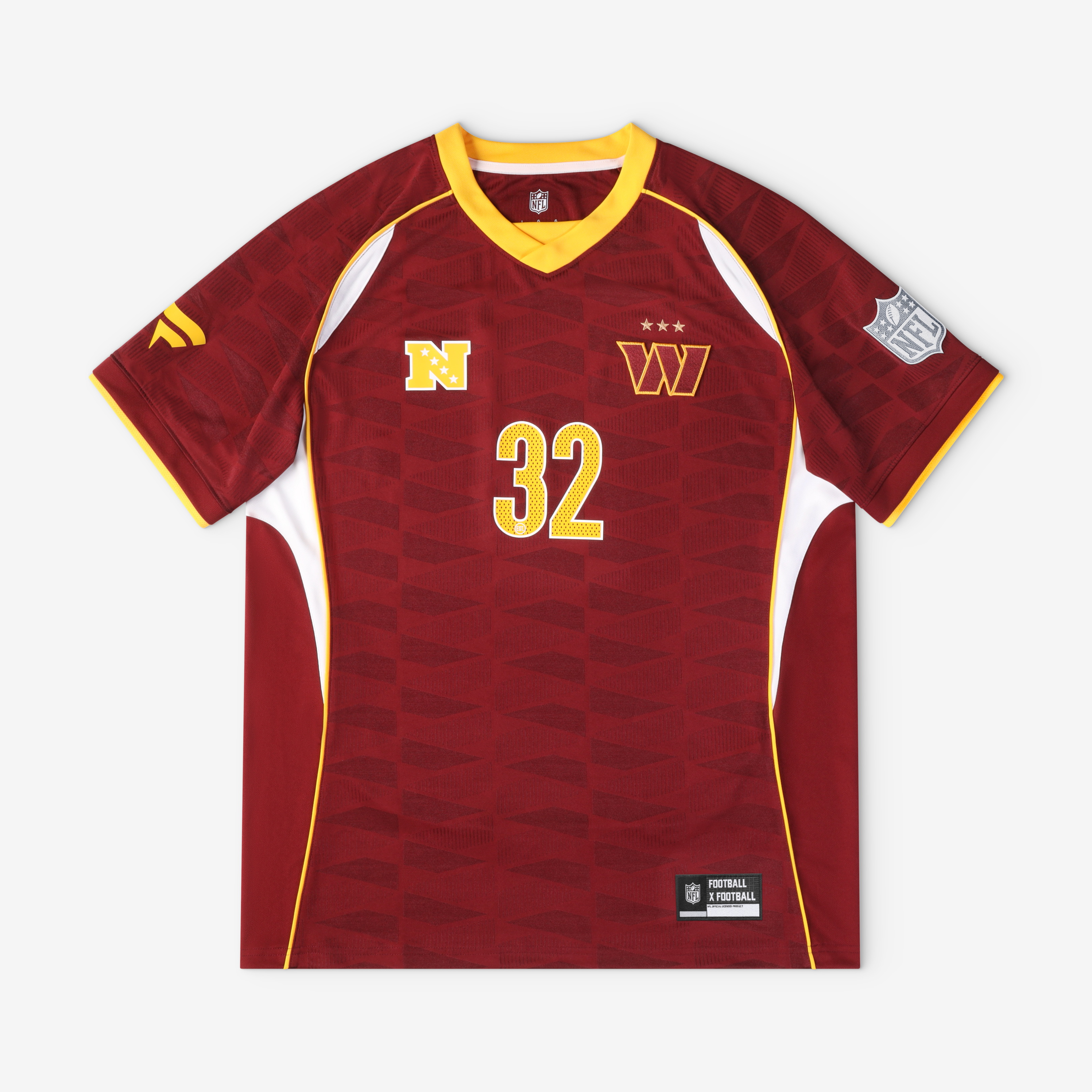 Men's Fanatics Burgundy Washington Commanders Football x Collared Fan Top