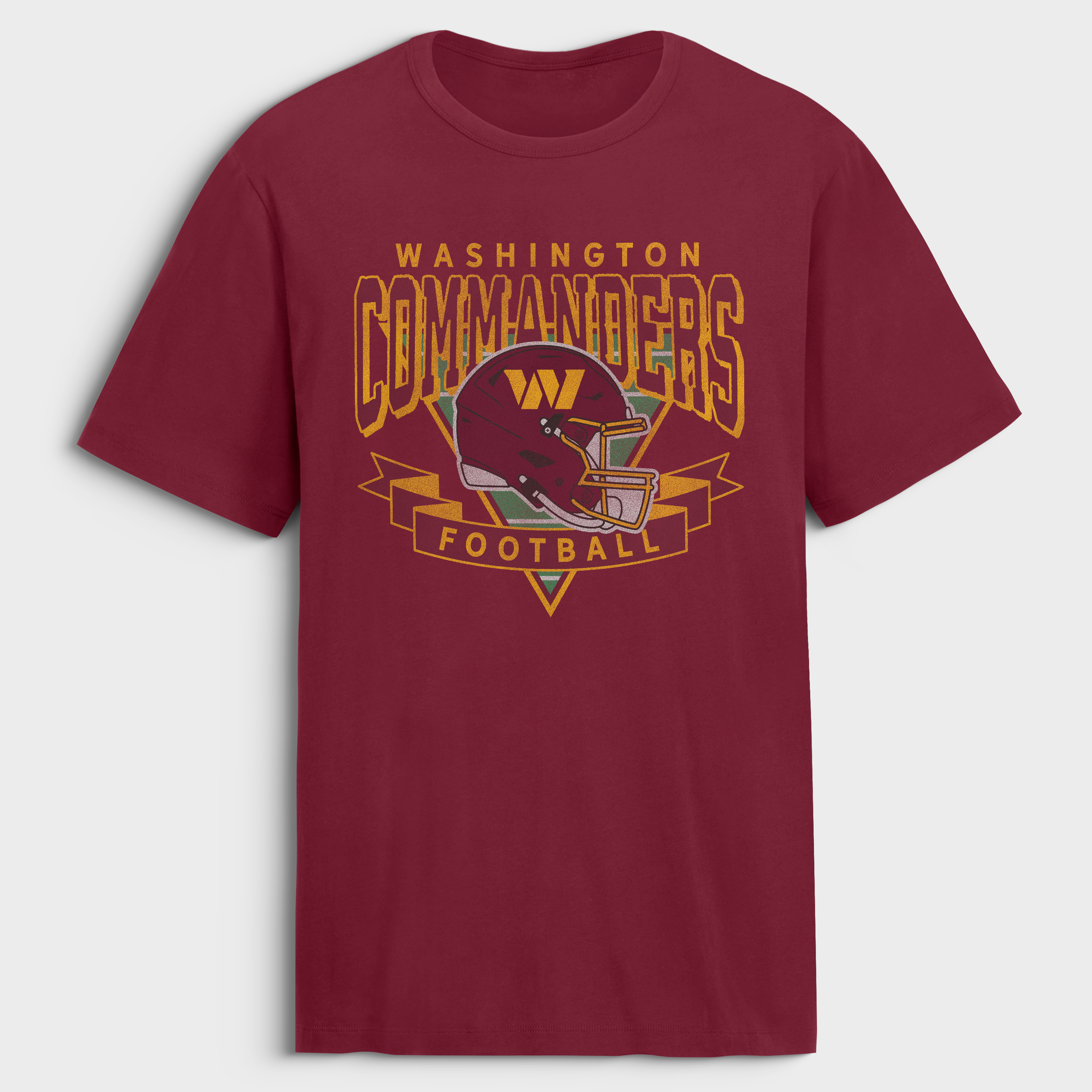 Men's Fanatics Burgundy Washington Commanders Old Fashion Rushing Legacy Cotton T-Shirt