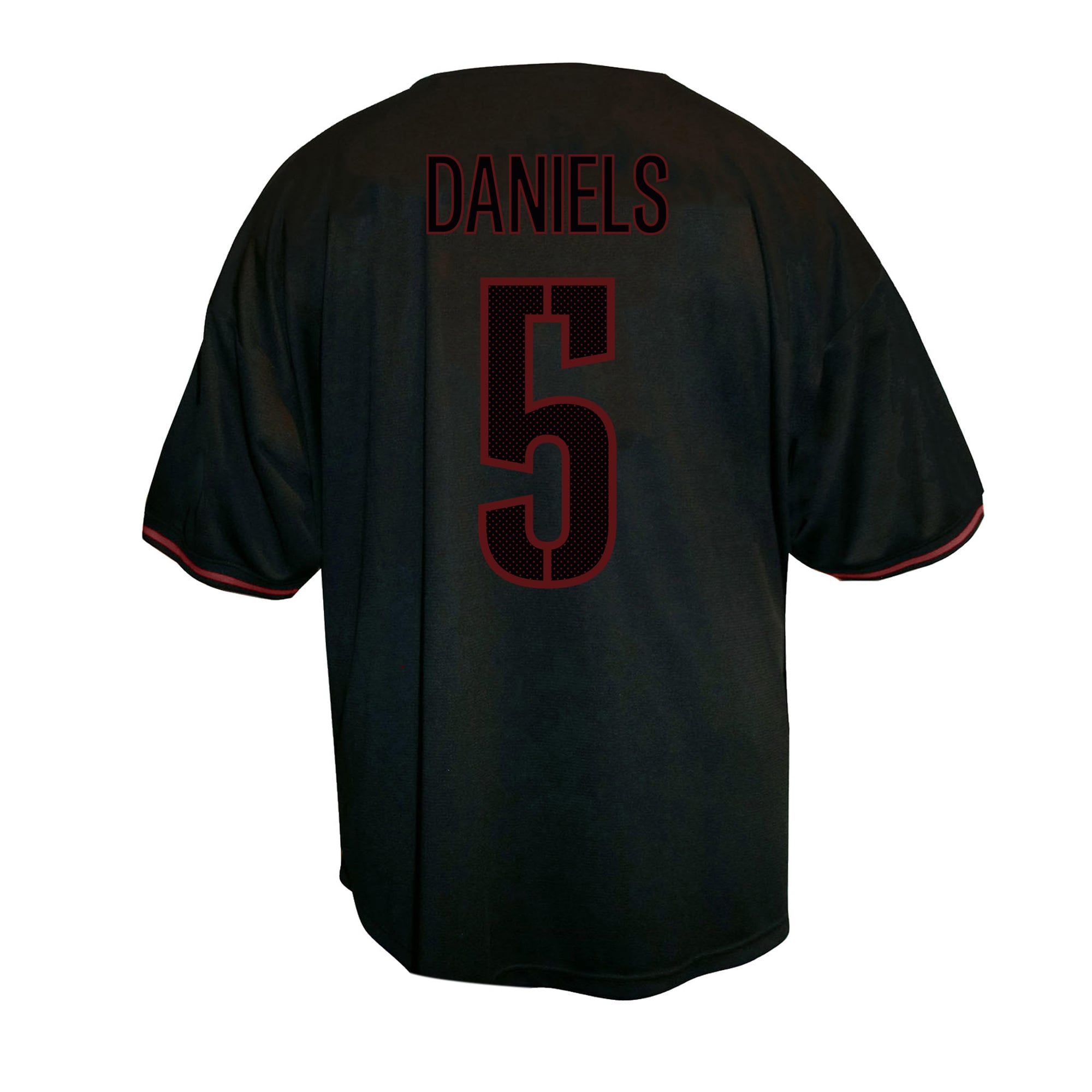 Men's Fanatics Jayden Daniels Black Washington Commanders Big & Tall Button-Up Baseball Jersey