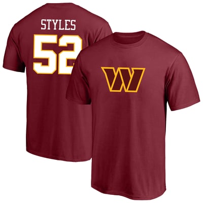 Sonny Styles Washington Commanders Fanatics Big & Tall Name & Number T-Shirt - Burgundy
