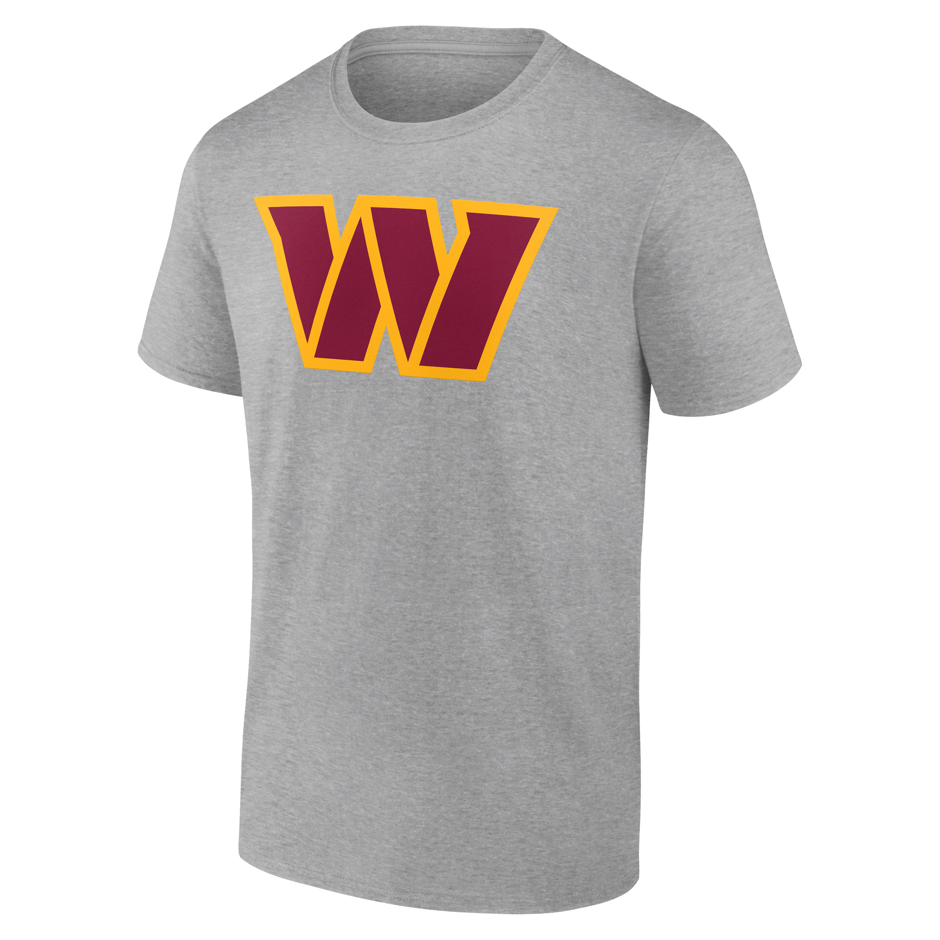 T-shirt authentique personnalisé avec nom et numéro de l'équipe des Washington Commanders, gris, pour homme