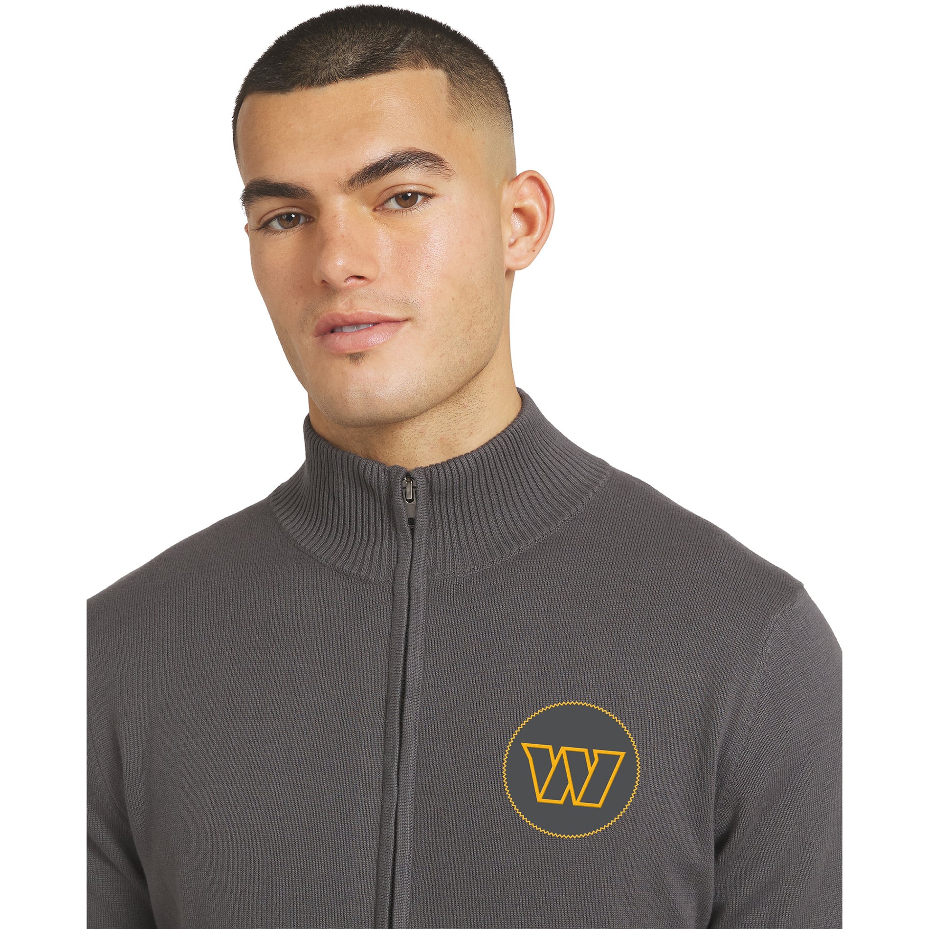 Pull zippé toutes saisons J. Palmer Charcoal Washington Commanders pour homme