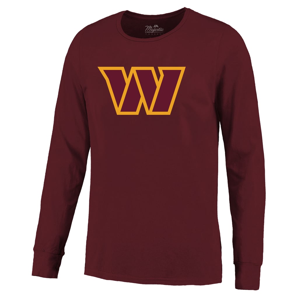 T-shirt à manches longues non vieilli avec nom et numéro Majestic Threads de Jayden Daniels Washington Commanders - Bordeaux