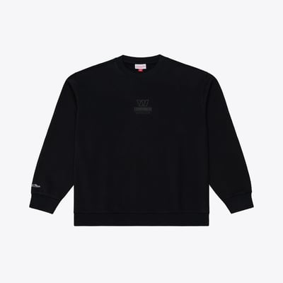 Washington Commanders Mitchell & Ness Core Essentials Micro Logo Fleece Sweatshirt - Black
