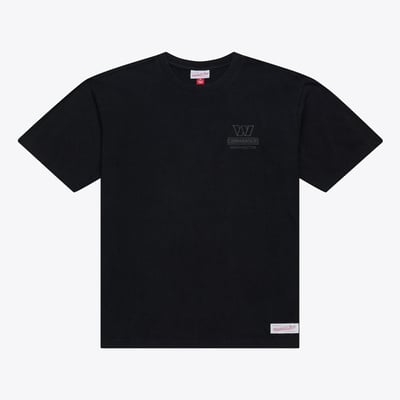 Washington Commanders Mitchell & Ness Core Essentials Micro Logo T-Shirt - Black
