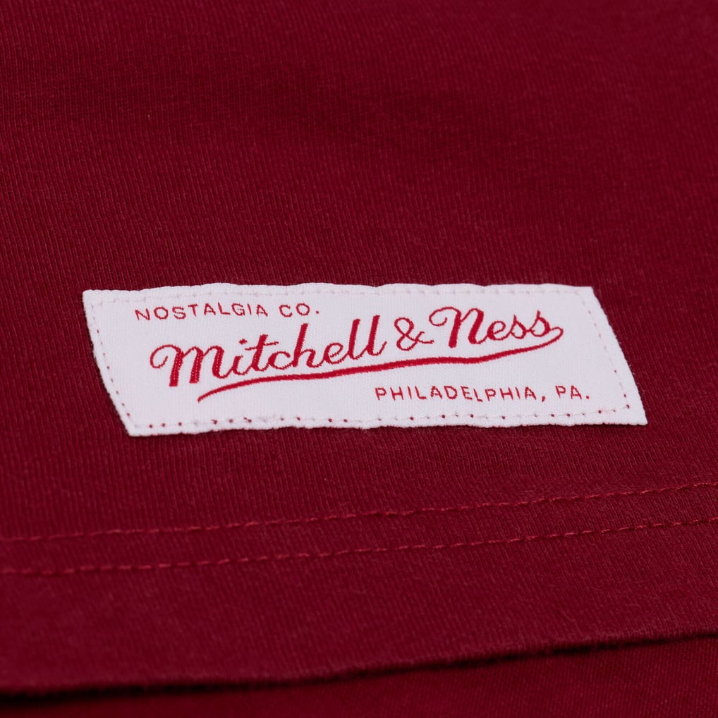 Men's Mitchell & Ness Burgundy Washington Commanders Core Essentials Micro Logo T-Shirt