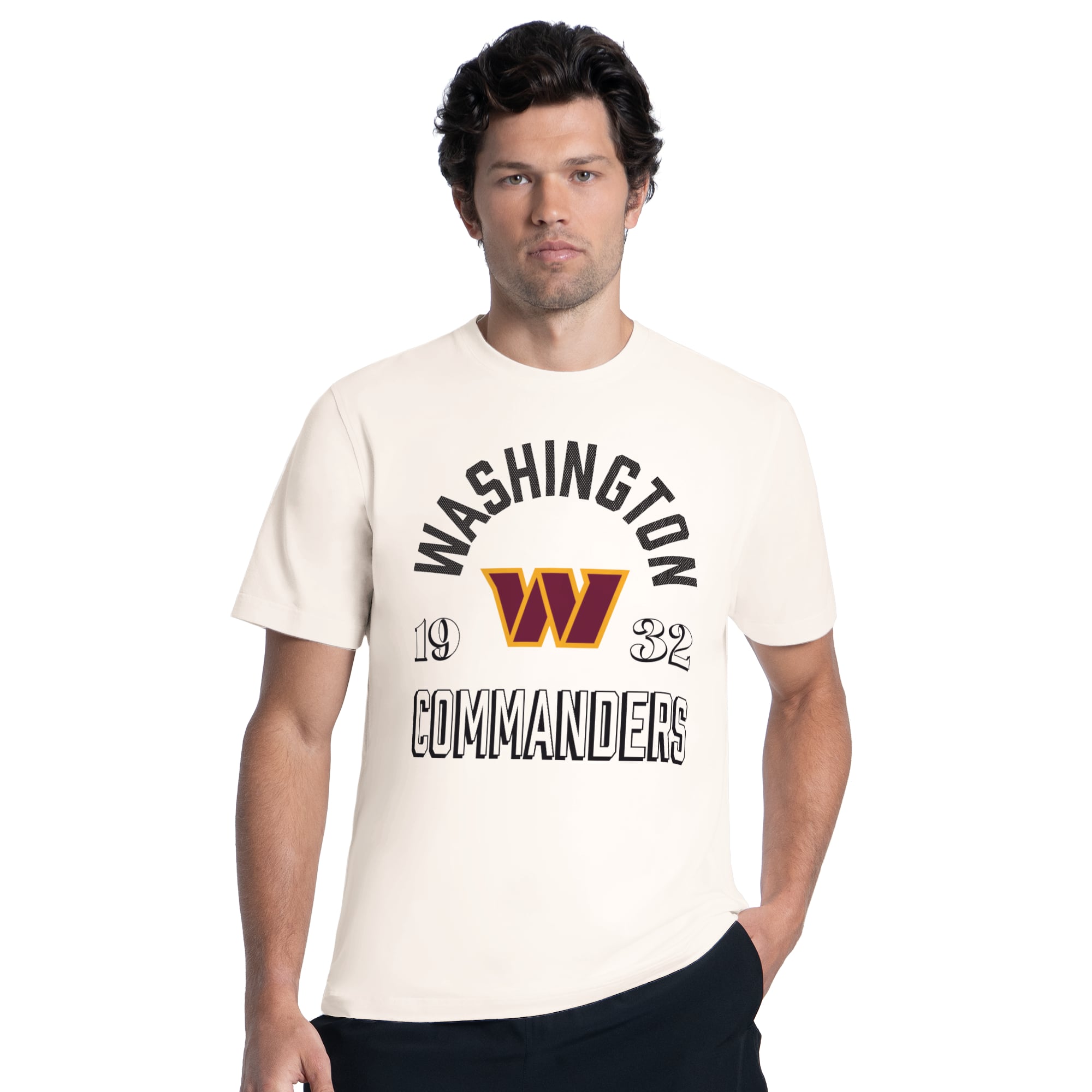 Men's MSX by Michael Strahan Cream Washington Commanders Ultimate Graphic T-Shirt