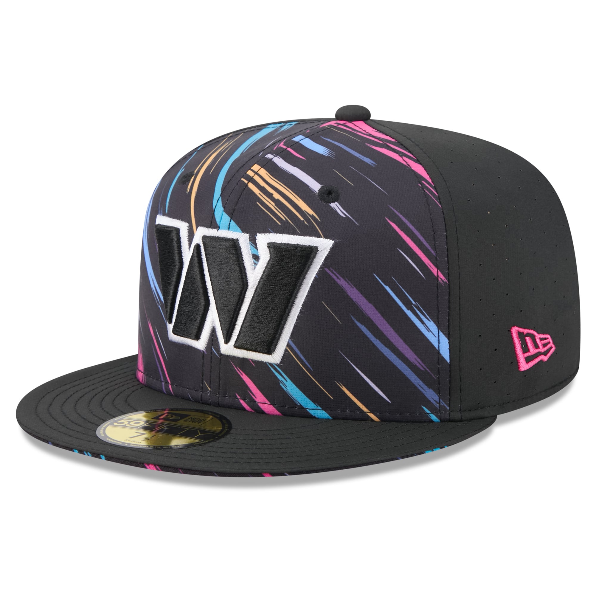 Men's New Era Black Washington Commanders 2026 NFL Crucial Catch 59FIFTY Fitted Hat