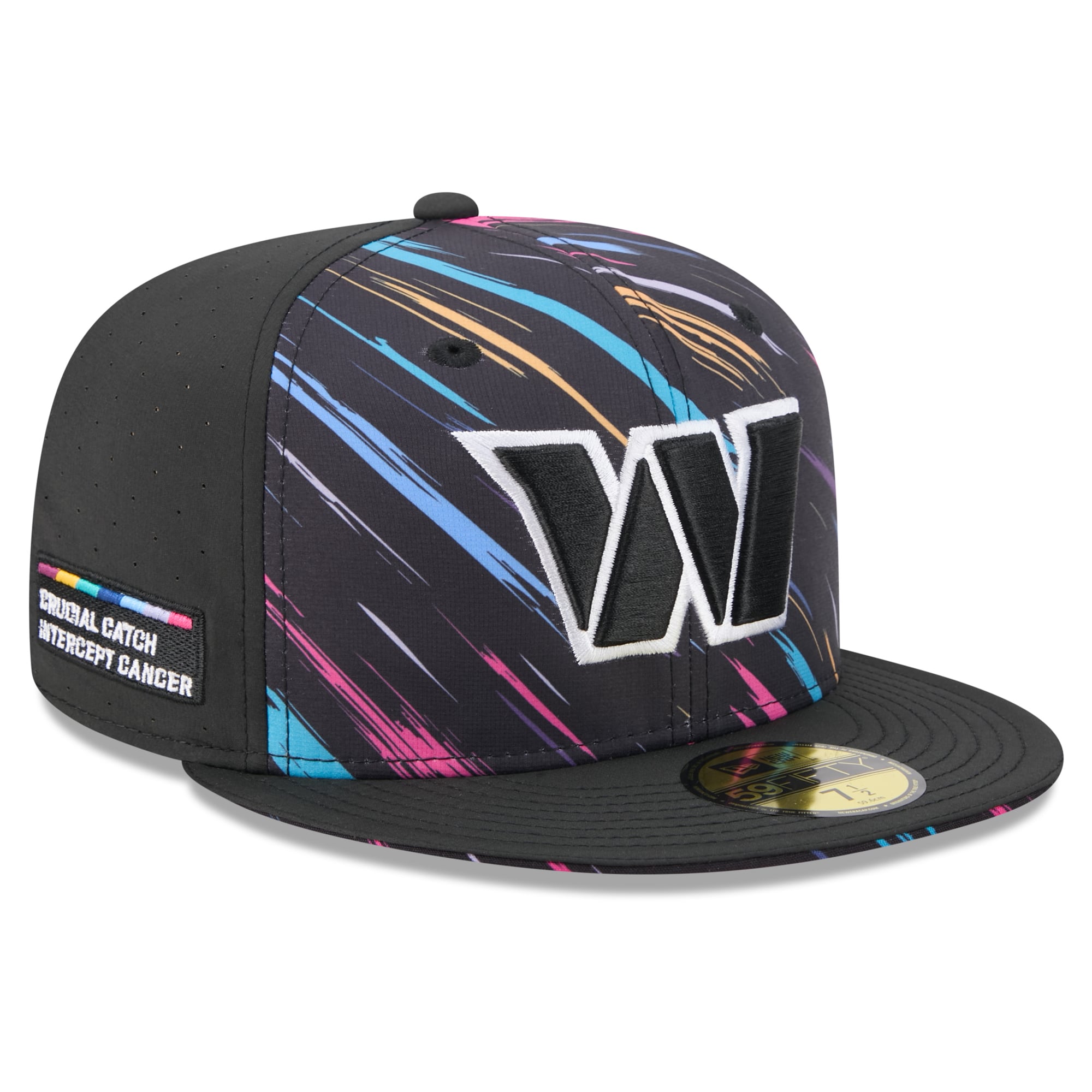 Men's New Era Black Washington Commanders 2026 NFL Crucial Catch 59FIFTY Fitted Hat