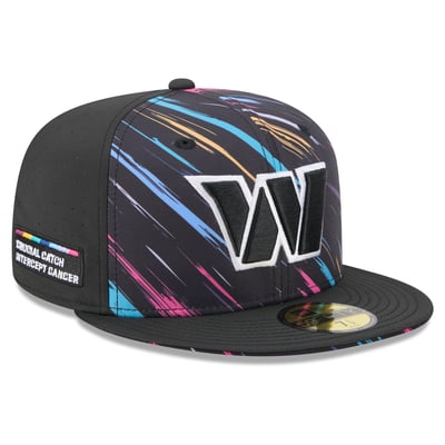 Washington Commanders New Era 2026 NFL Crucial Catch 59FIFTY Fitted Hat - Black