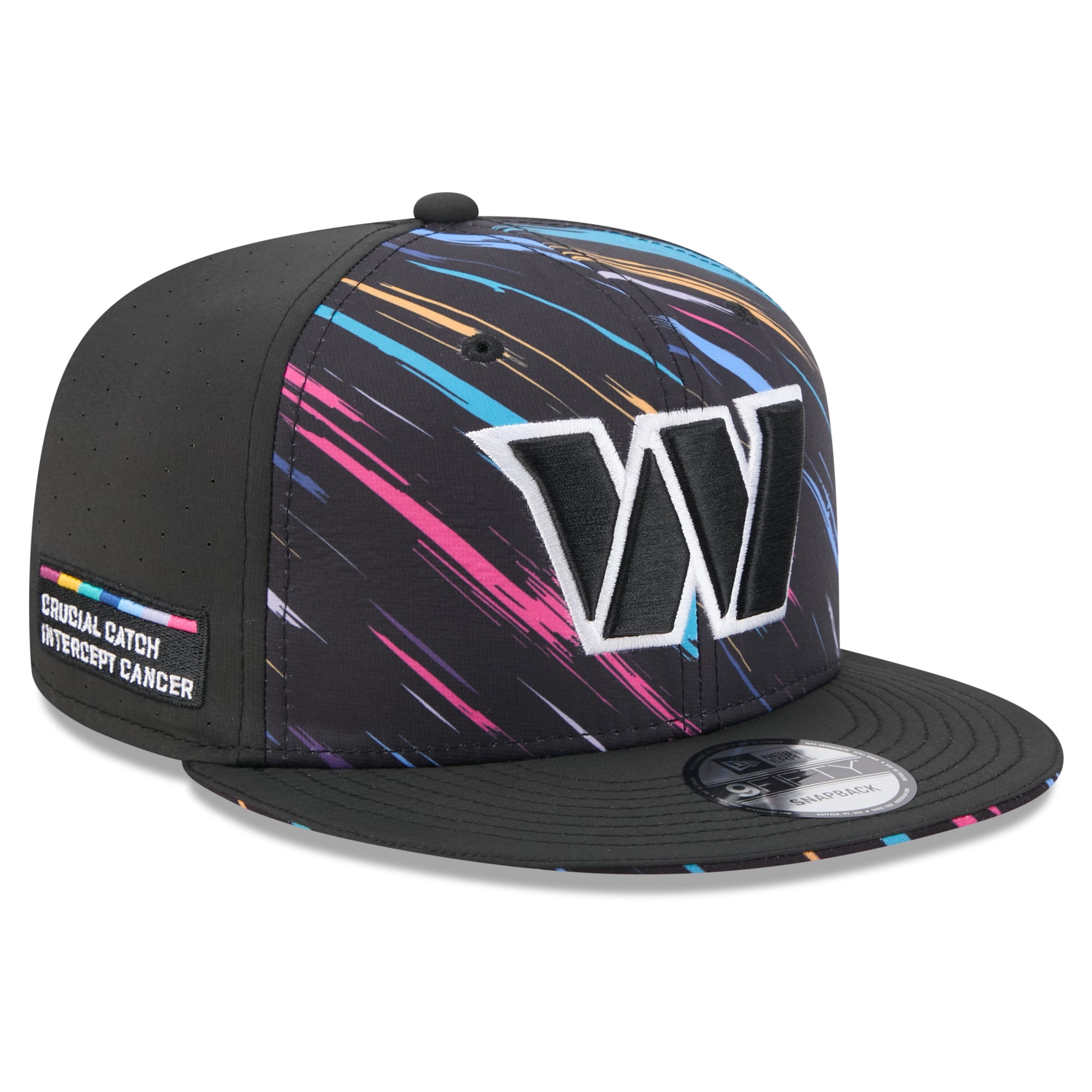 Men's New Era Black Washington Commanders 2026 NFL Crucial Catch 9FIFTY Snapback Hat