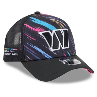 Washington Commanders New Era 2026 NFL Crucial Catch 9FORTY Apex Adjustable Hat - Black