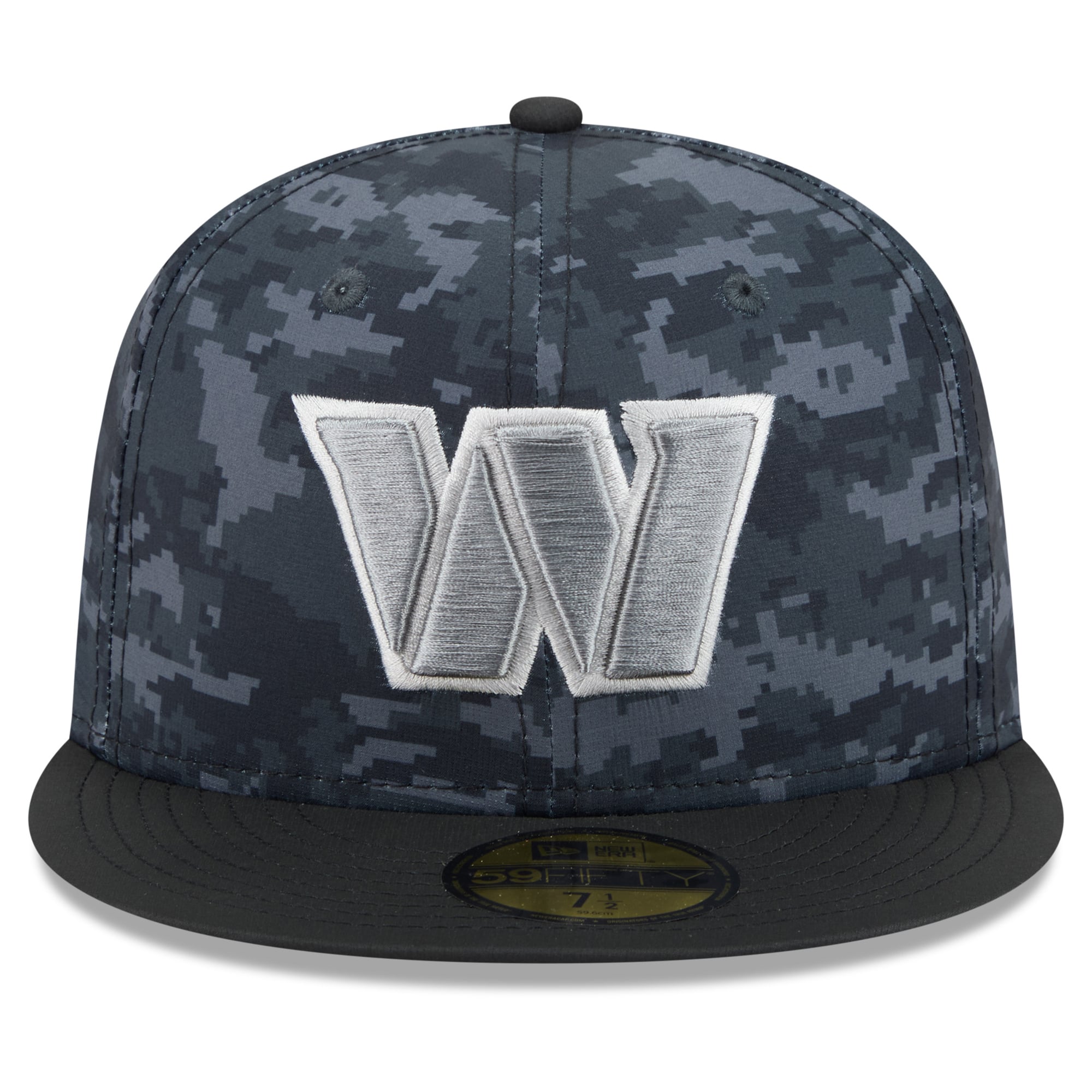 Casquette ajustée New Era noire Washington Commanders 2026 Salute To Service 59FIFTY pour homme