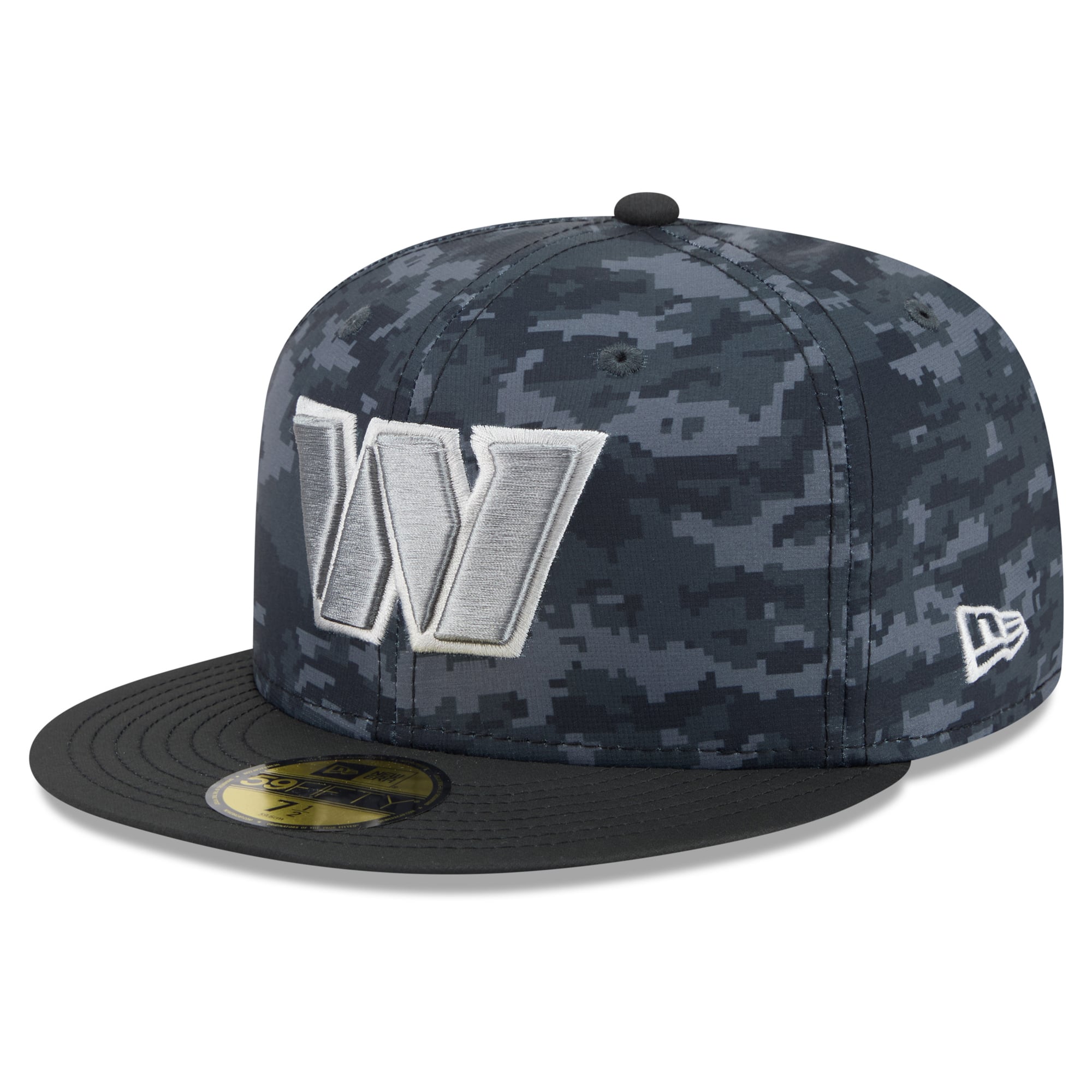 Casquette ajustée New Era noire Washington Commanders 2026 Salute To Service 59FIFTY pour homme