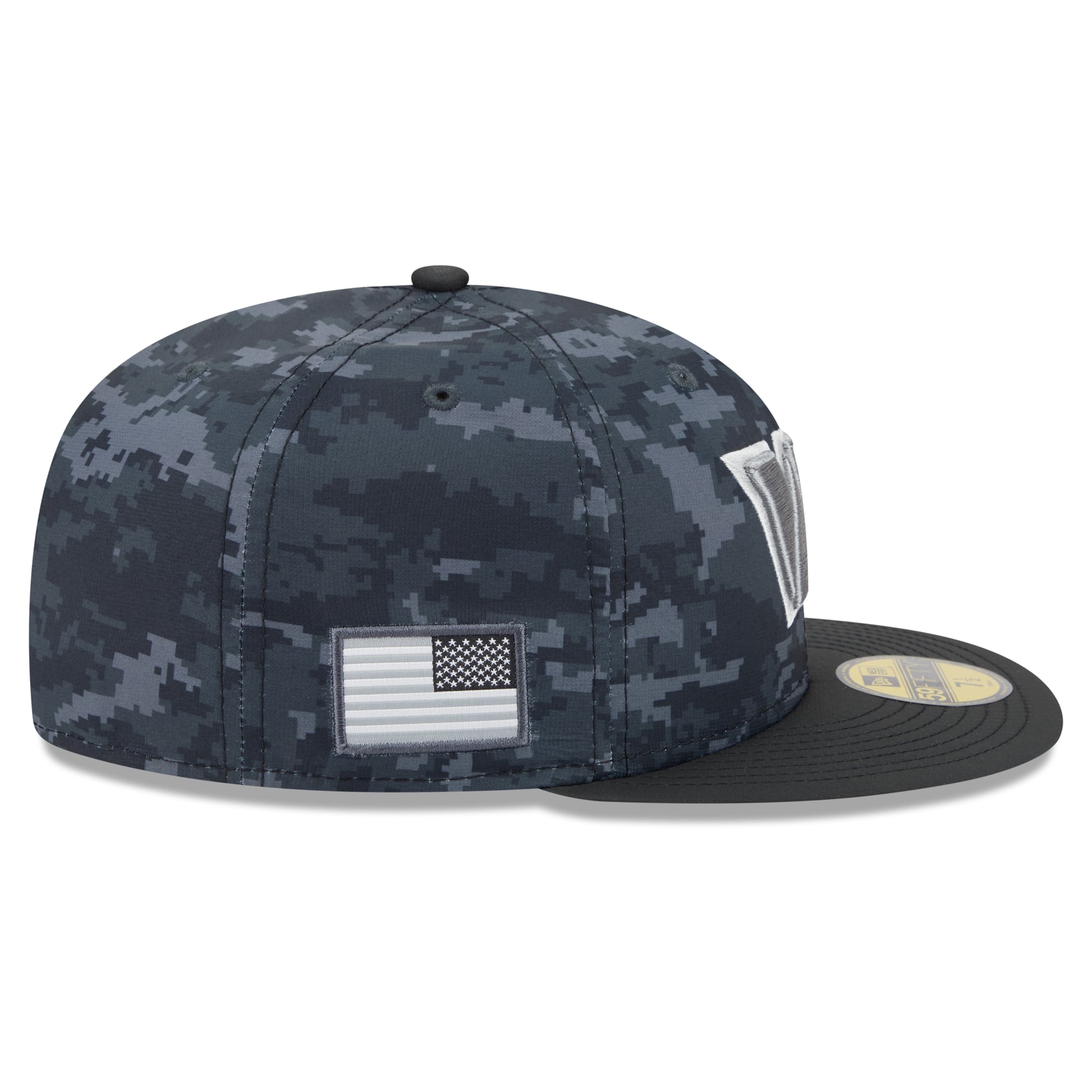 Casquette ajustée New Era noire Washington Commanders 2026 Salute To Service 59FIFTY pour homme