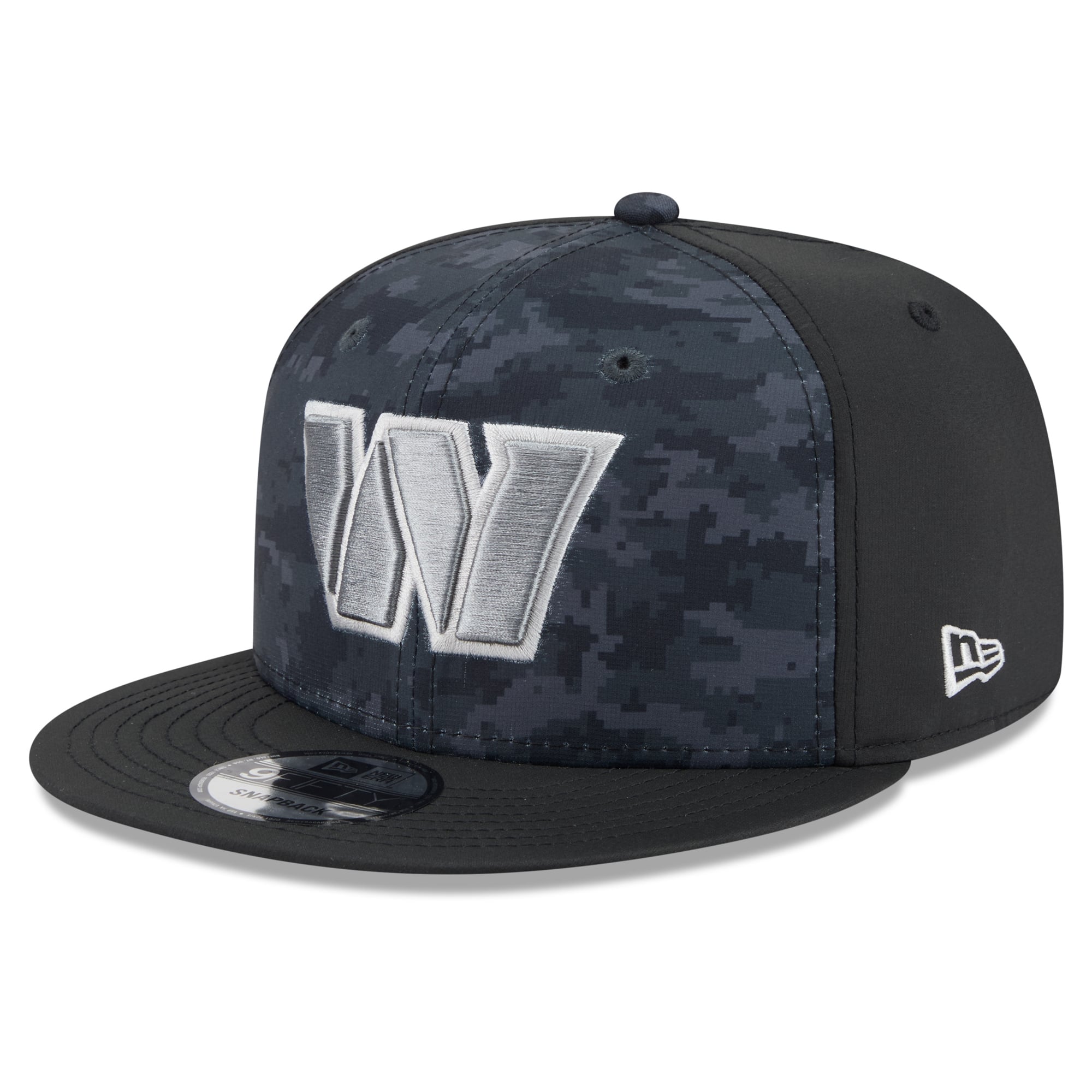 Casquette snapback New Era noire Washington Commanders 2026 Salute To Service 9FIFTY pour homme