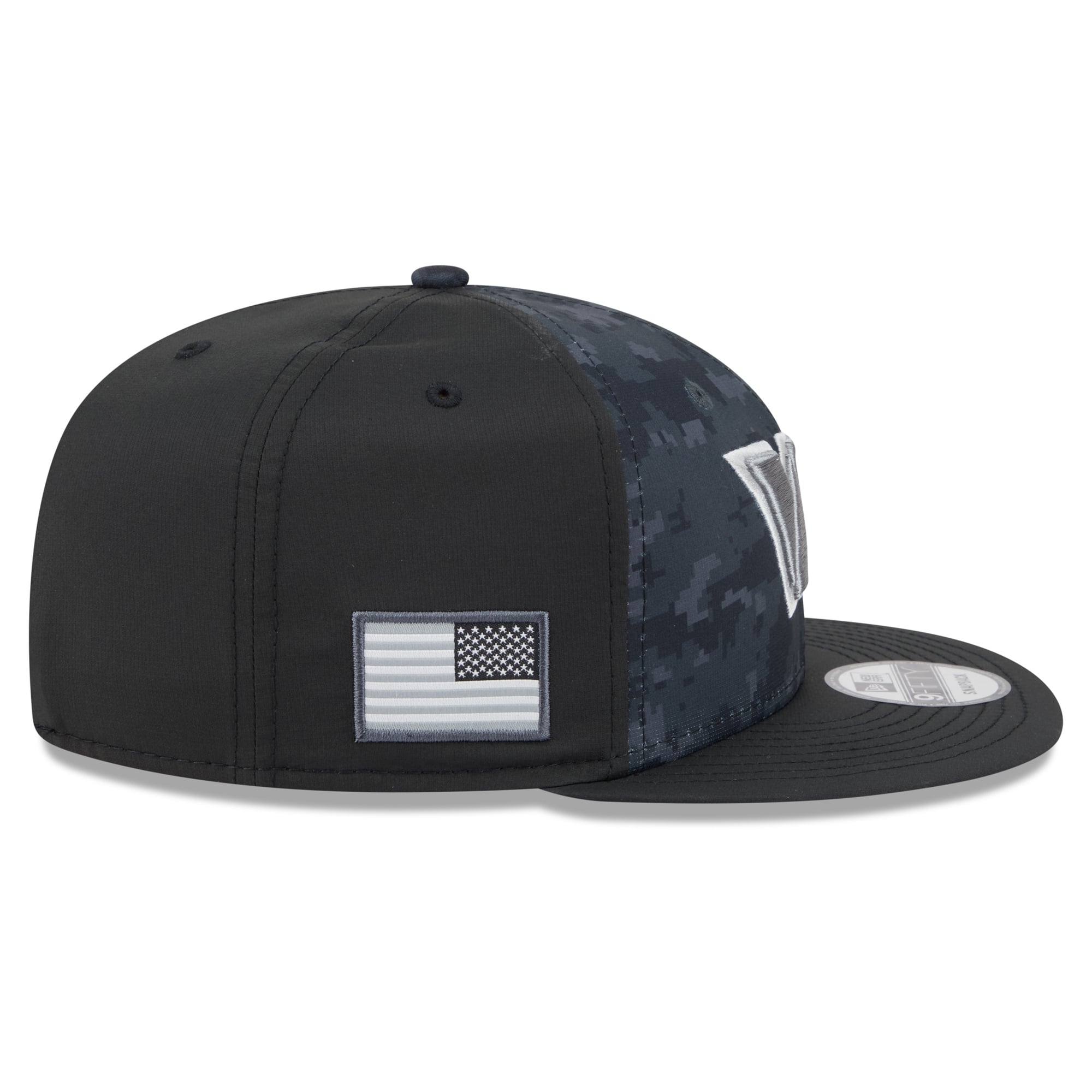 Casquette snapback New Era noire Washington Commanders 2026 Salute To Service 9FIFTY pour homme