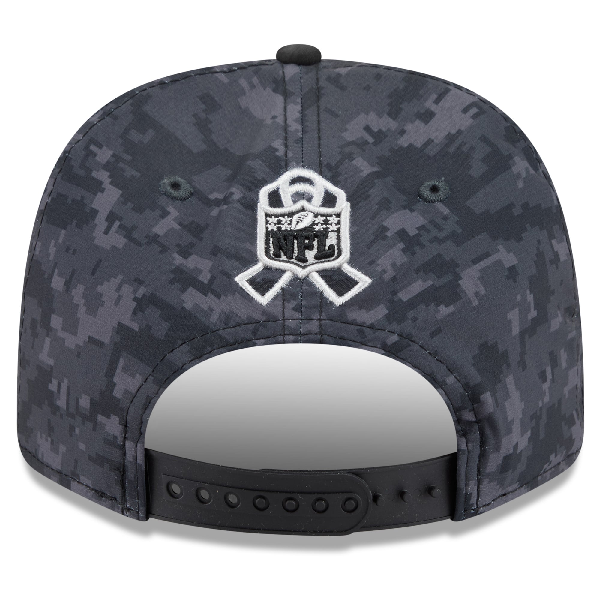 Casquette ajustable New Era noire pour homme Washington Commanders 2026 Salute To Service 9SEVENTY
