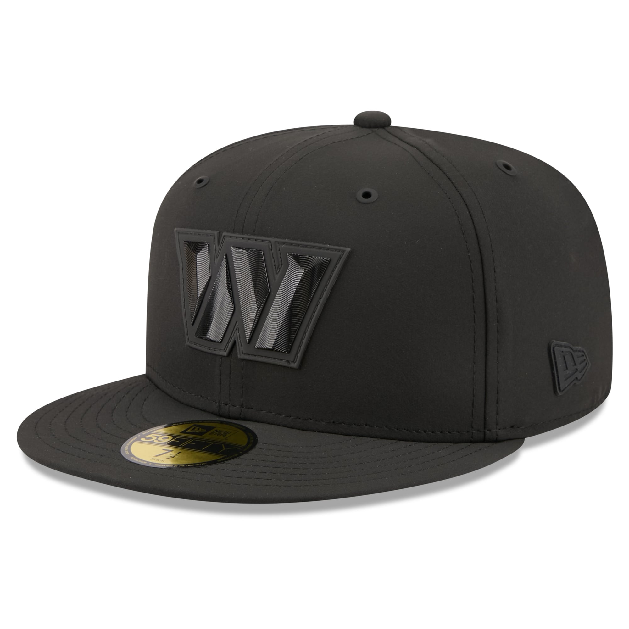 Casquette ajustée New Era noire Washington Commanders 2026 Sideline 59FIFTY pour homme