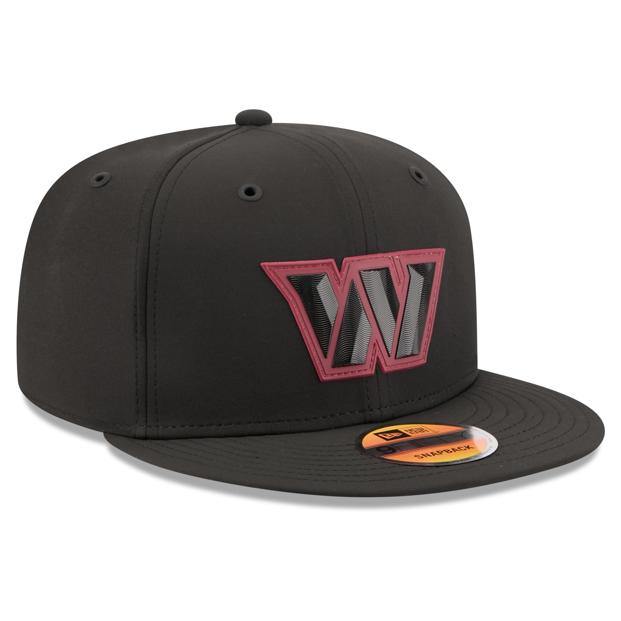 Casquette snapback New Era bordeaux Washington Commanders 2026 Sideline 9FIFTY pour homme