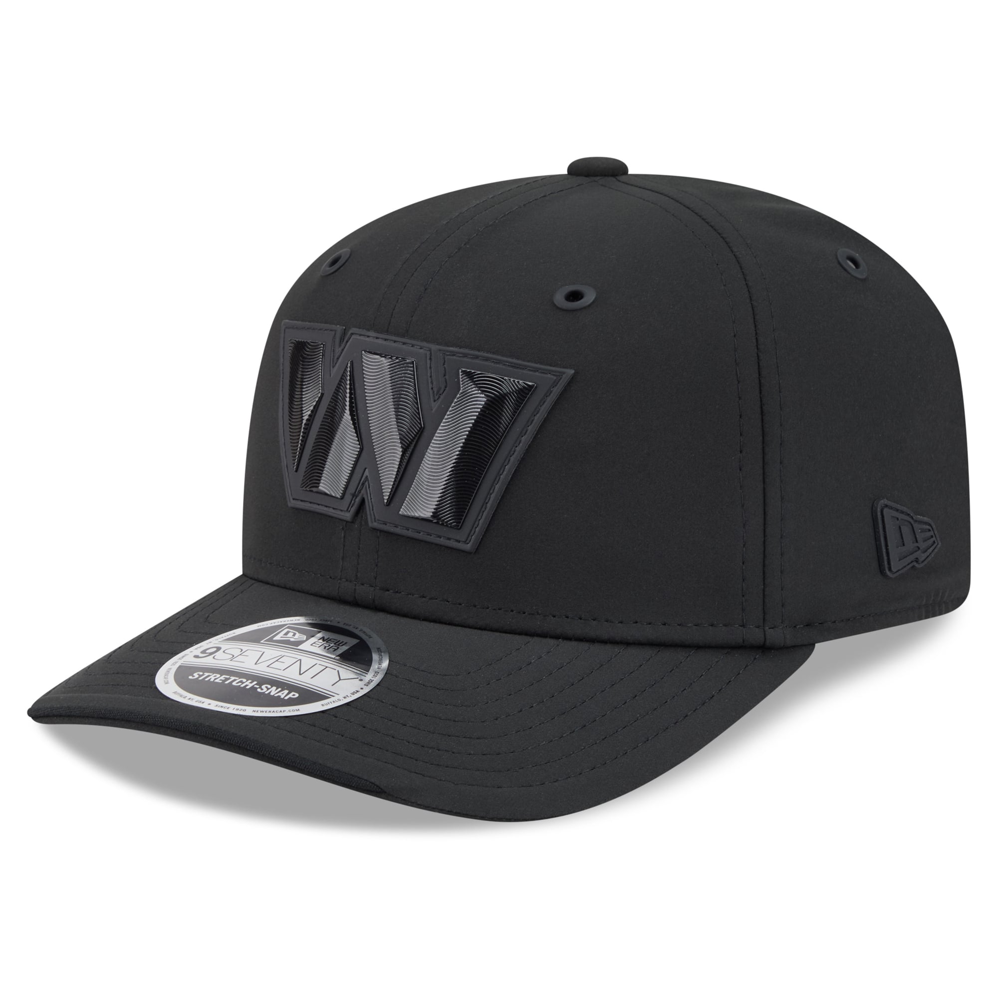 Casquette ajustable New Era noire Washington Commanders 2026 Sideline 9SEVENTY pour homme