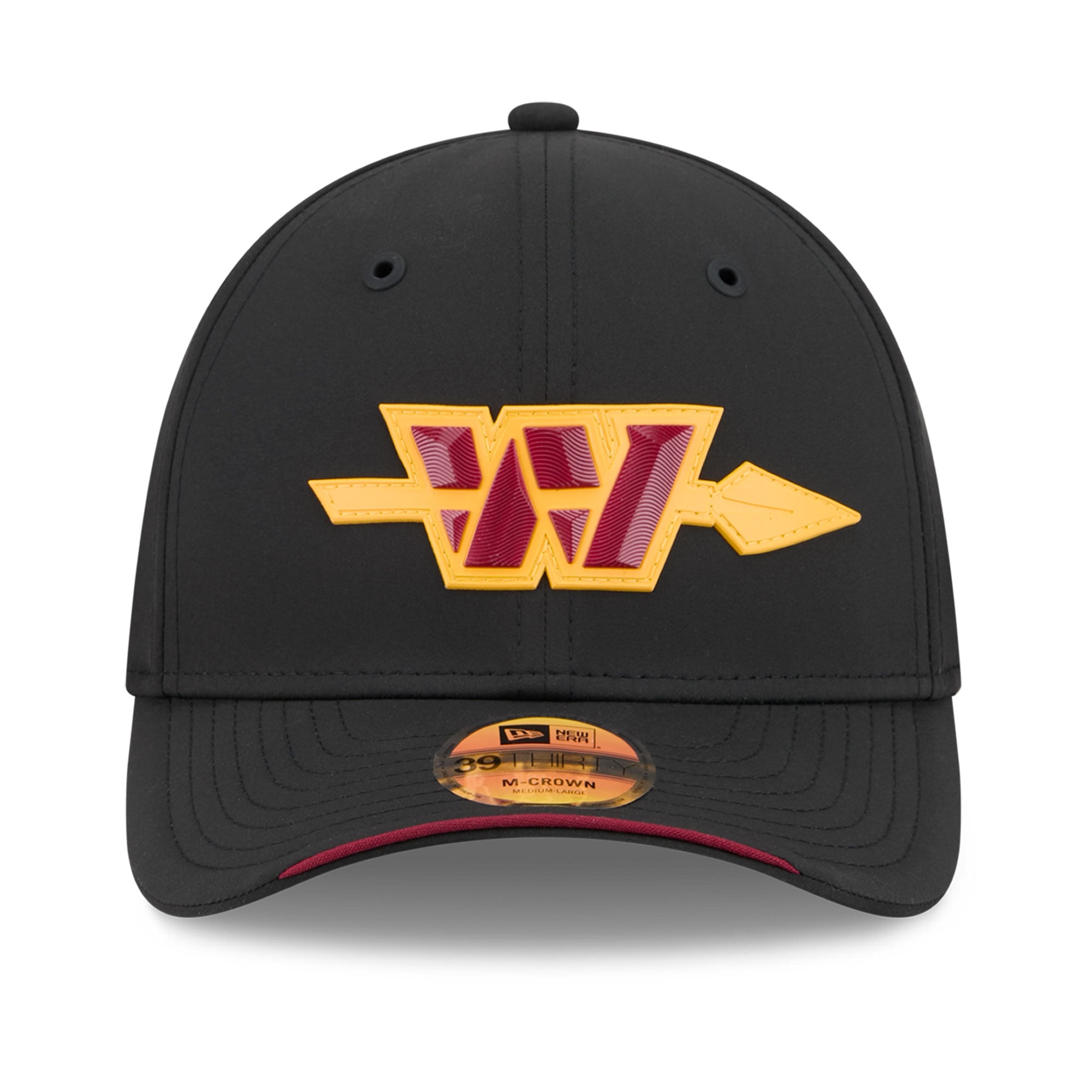 Casquette New Era pour homme, bordeaux, Washington Commanders 2026 Sideline 39THIRTY M-Crown Flex