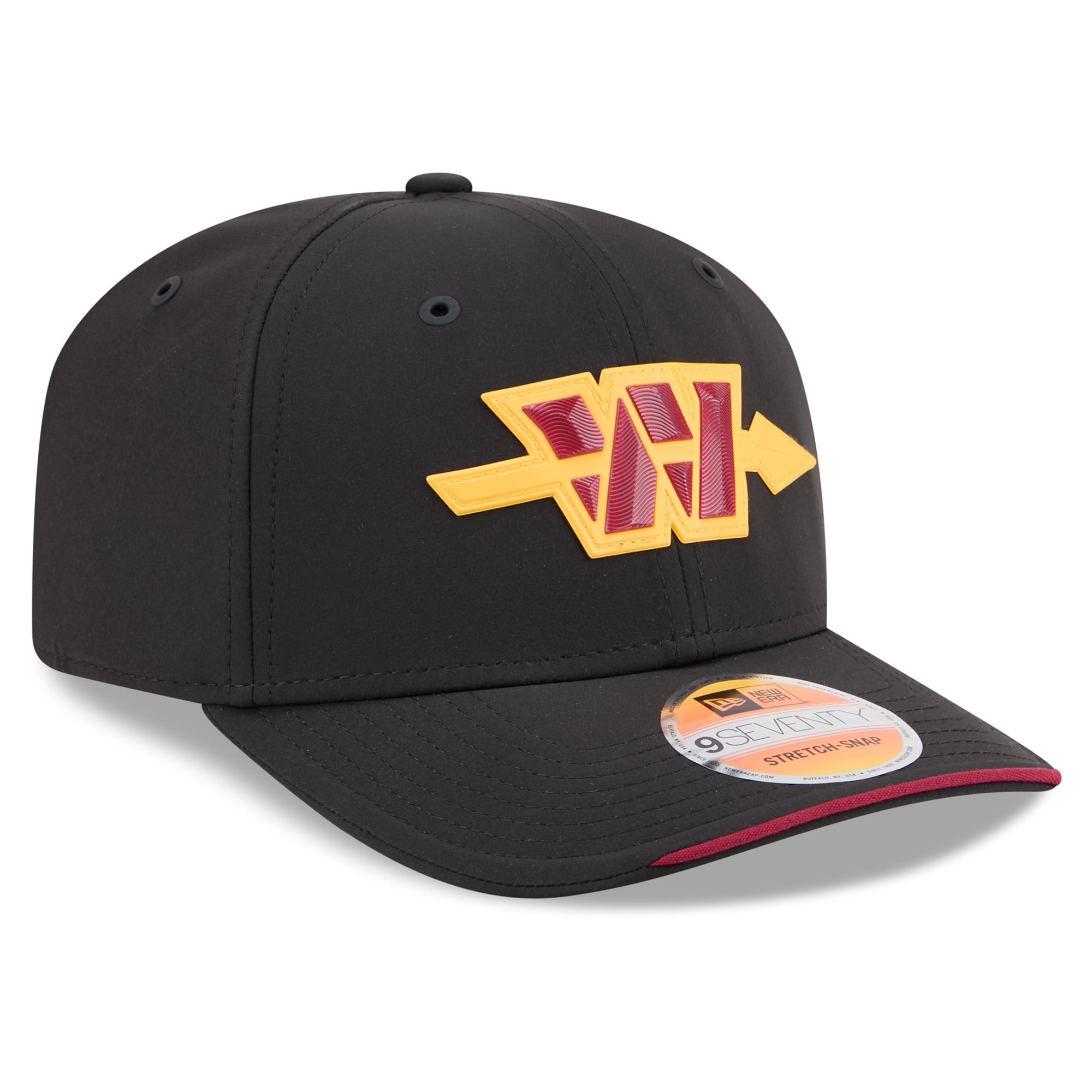 Casquette ajustable New Era noire Washington Commanders 2026 Sideline Alternate 9SEVENTY pour homme