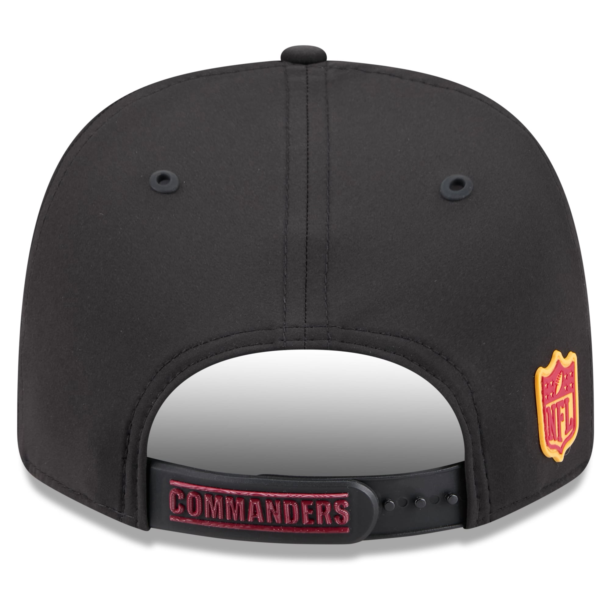 Casquette ajustable New Era noire Washington Commanders 2026 Sideline Alternate 9SEVENTY pour homme