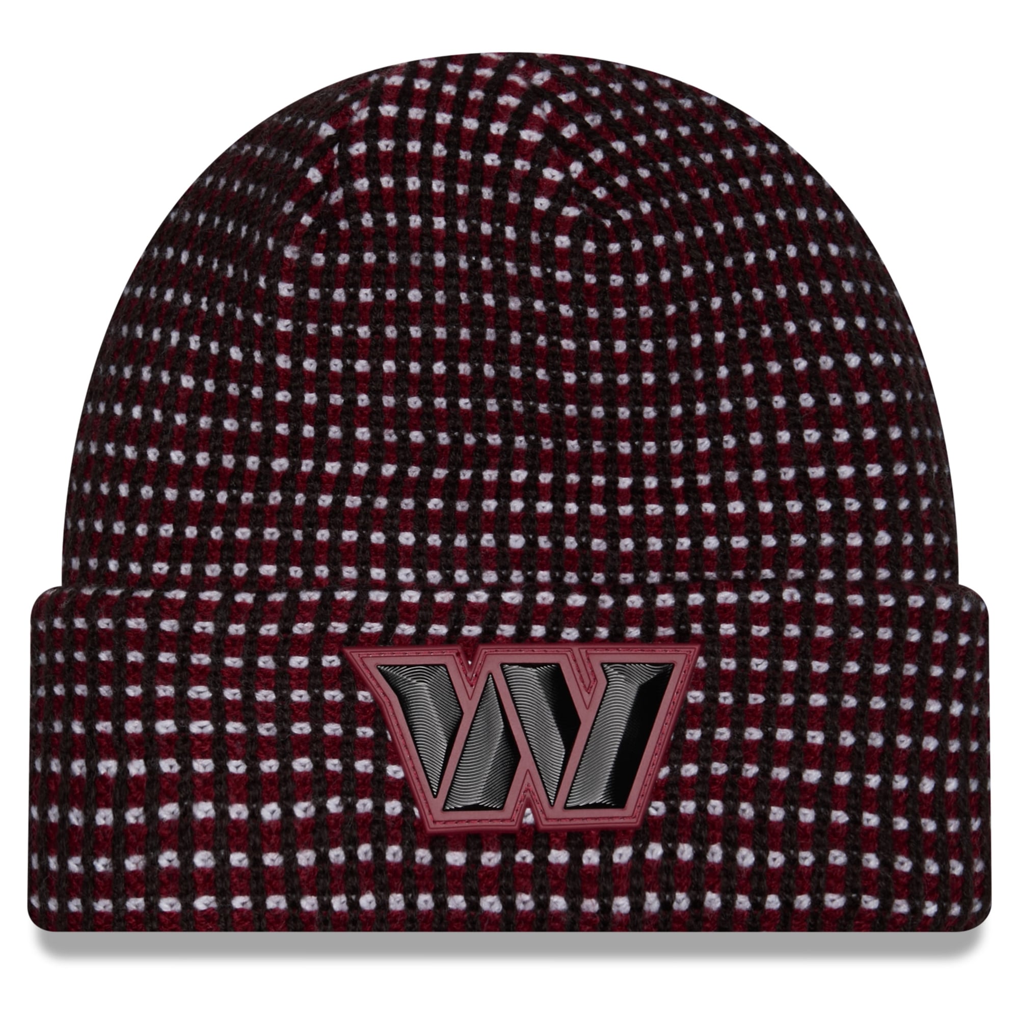 Bonnet à revers New Era noir Washington Commanders 2026 pour homme