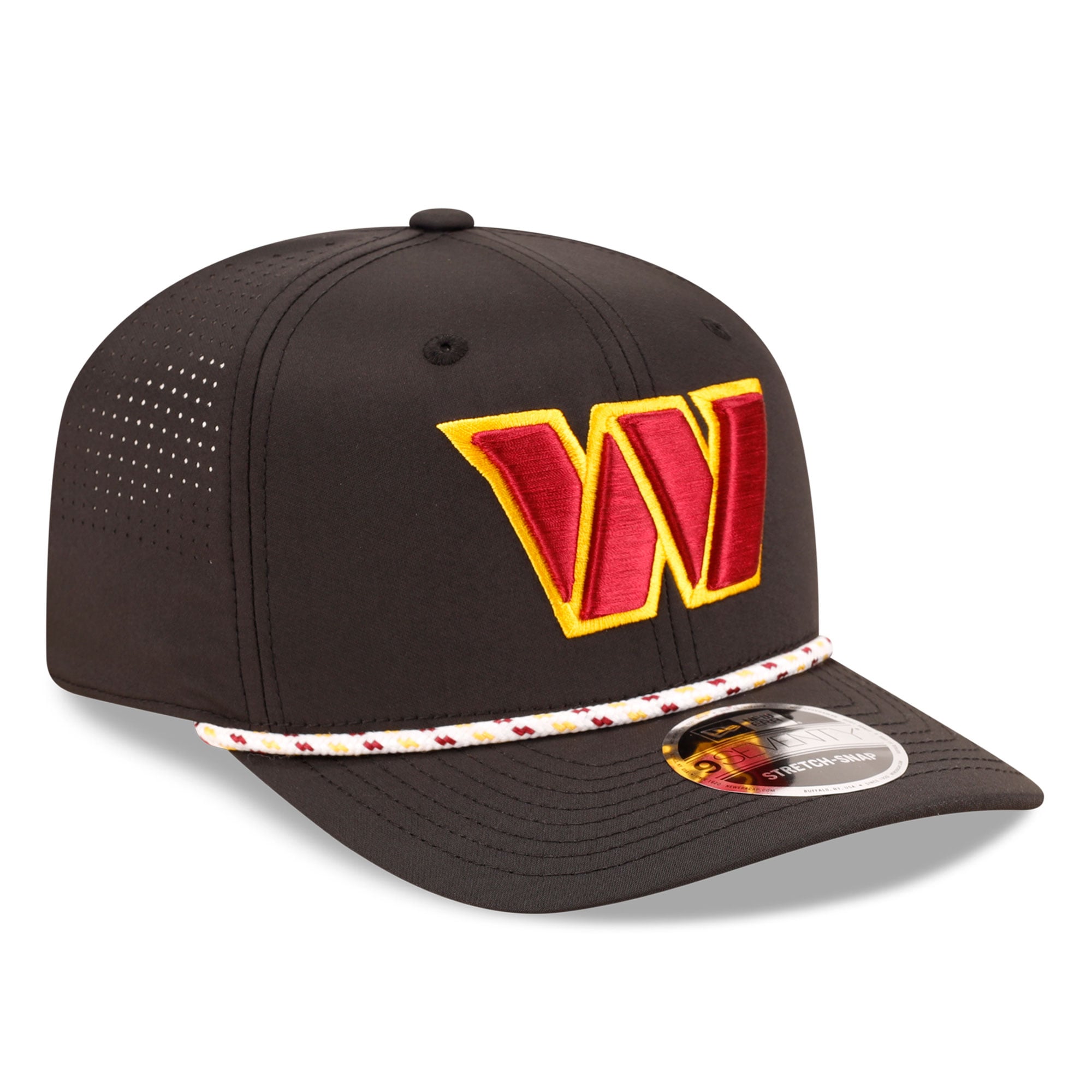 Casquette ajustable New Era Washington Commanders 9SEVENTY noire pour homme