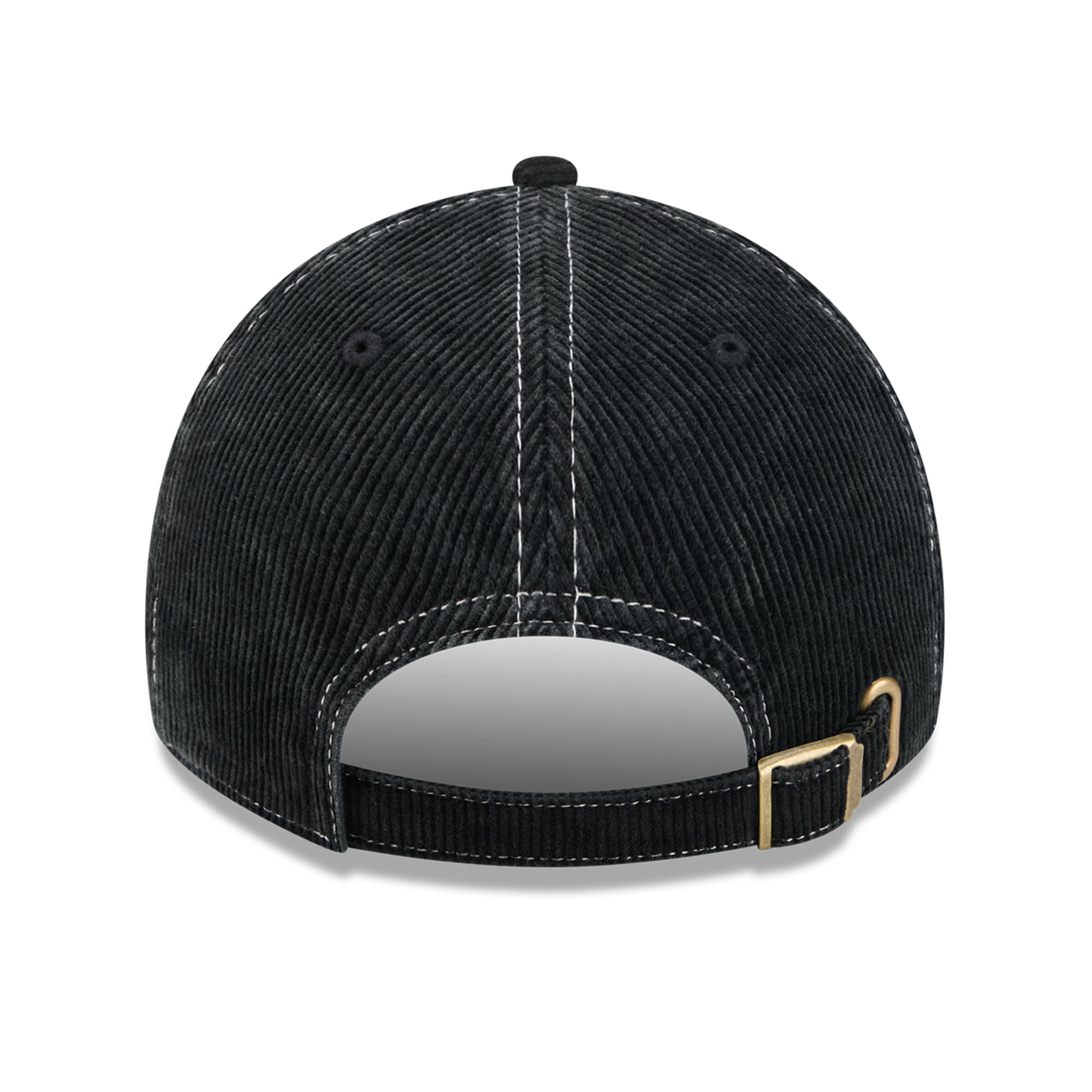 Casquette New Era noire Washington Commanders en velours côtelé pour homme, style classique décontracté et ajustable
