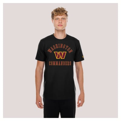 Washington Commanders New Era Functional Fandom T-Shirt - Black
