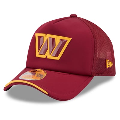Washington Commanders New Era 2026 Sideline Apex 9FORTY Adjustable Trucker Hat - Burgundy