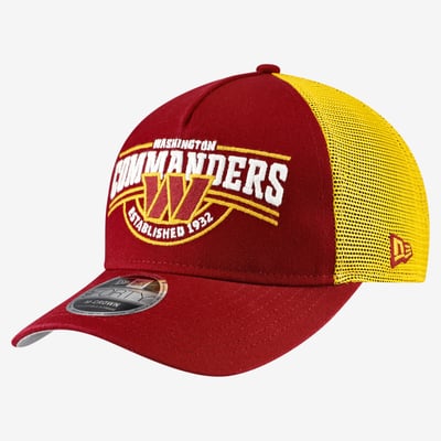 Washington Commanders New Era A-Frame 9FORTY Adjustable Hat - Burgundy
