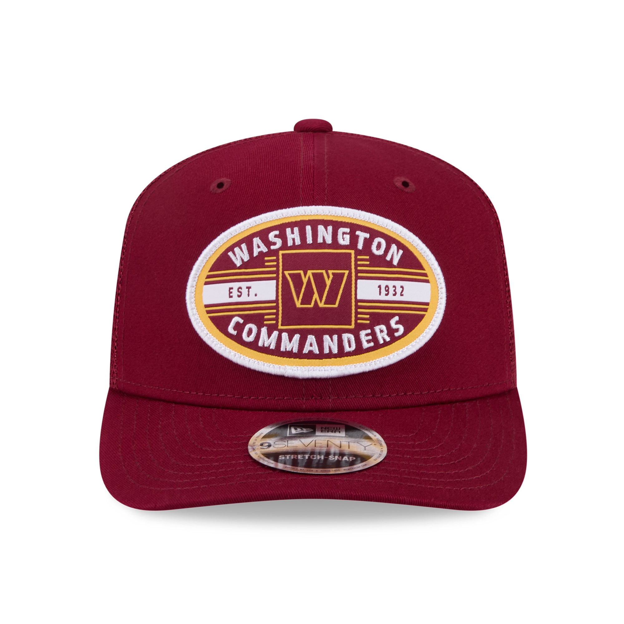 Casquette trucker New Era bordeaux Washington Commanders Collegiate 9SEVENTY pour homme