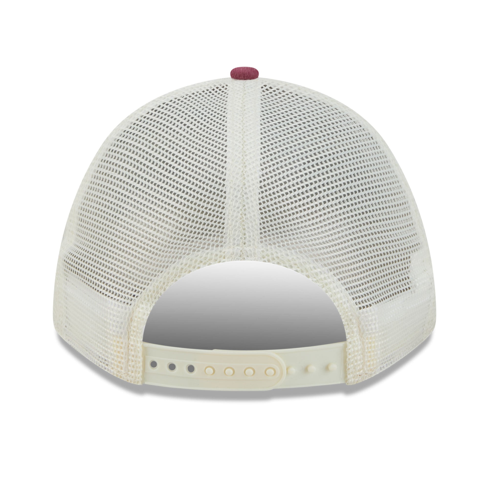 Casquette trucker ajustable New Era bordeaux Washington Commanders pour homme, modèle 9FORTY.