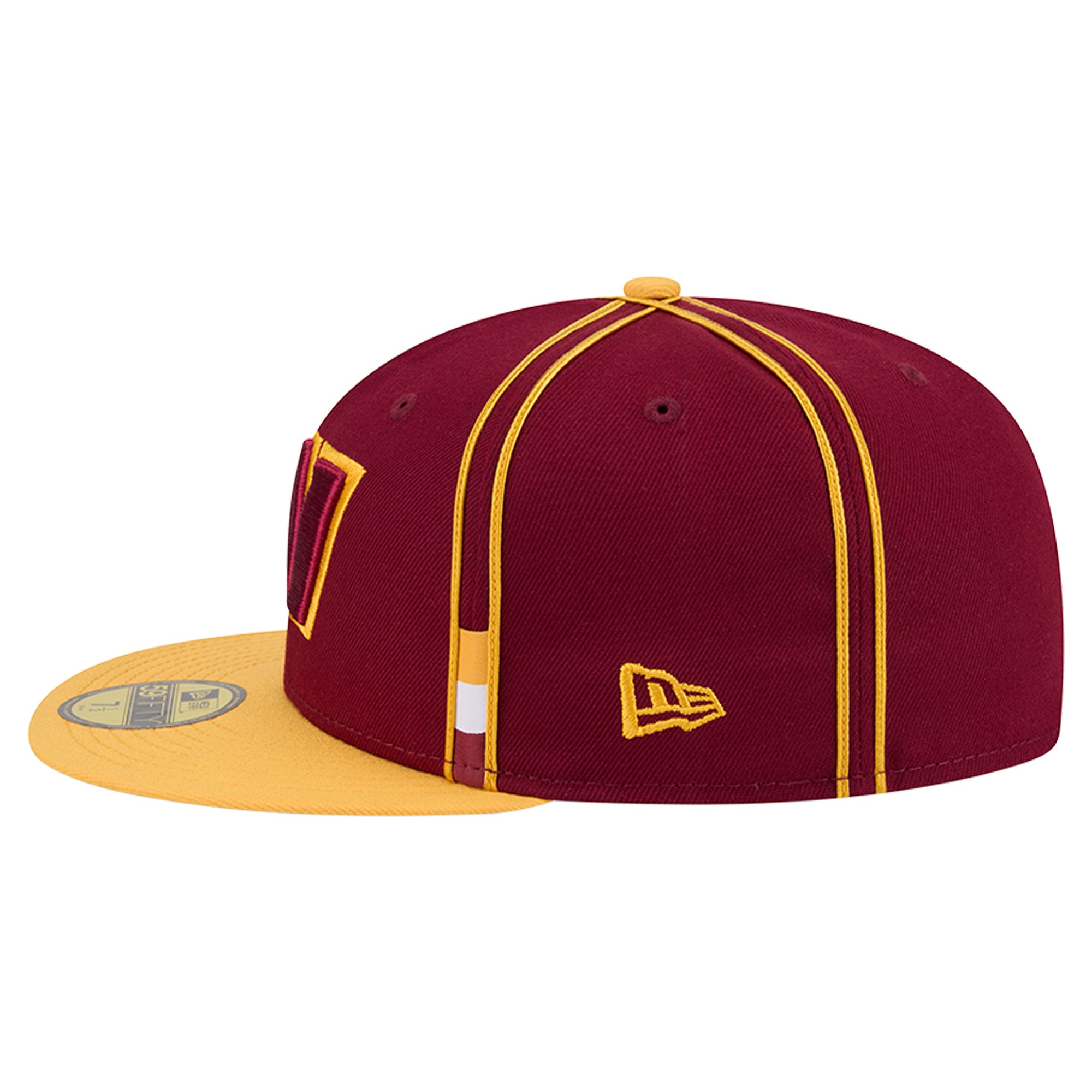 Casquette ajustée New Era Washington Commanders Soutache 59FIFTY bordeaux pour homme