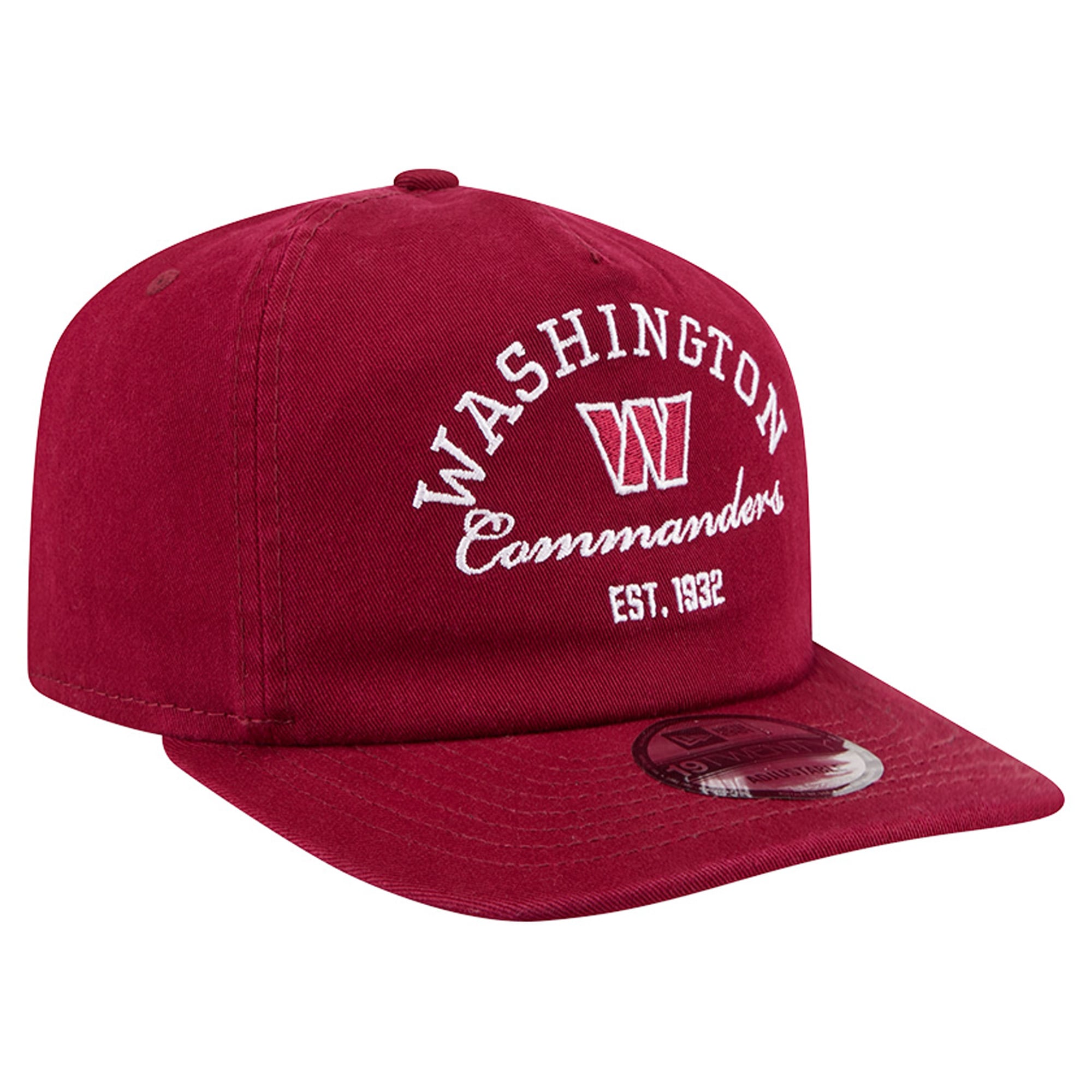Men's New Era Burgundy Washington Commanders Stacked 19TWENTY Adjustable Hat