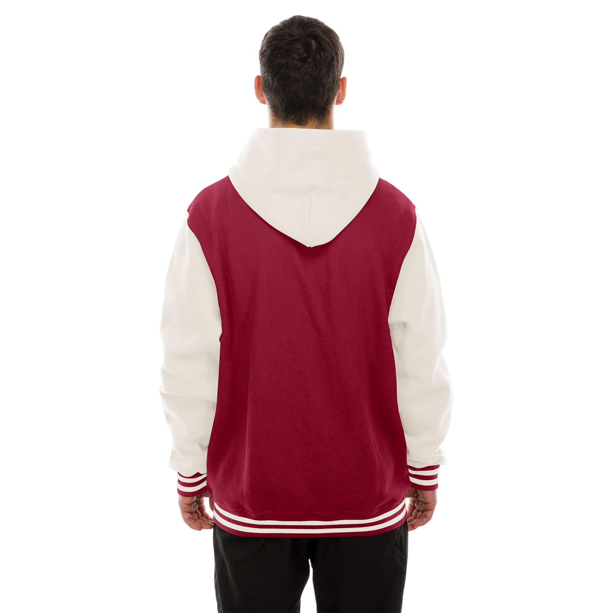 Veste polaire à capuche New Era Washington Commanders bordeaux/crème pour homme