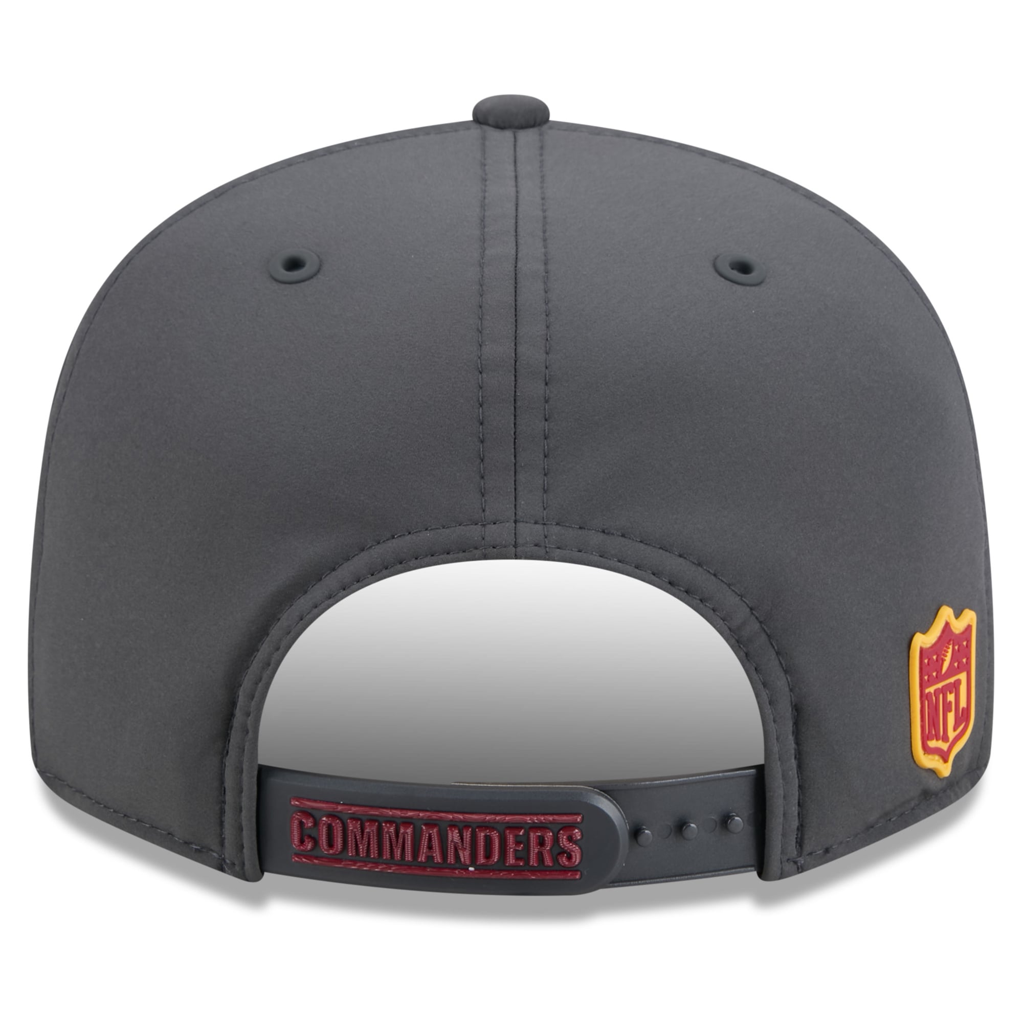 Casquette snapback New Era 9FIFTY pour homme, coloris anthracite, Washington Commanders 2026, idéale pour les temps froids.