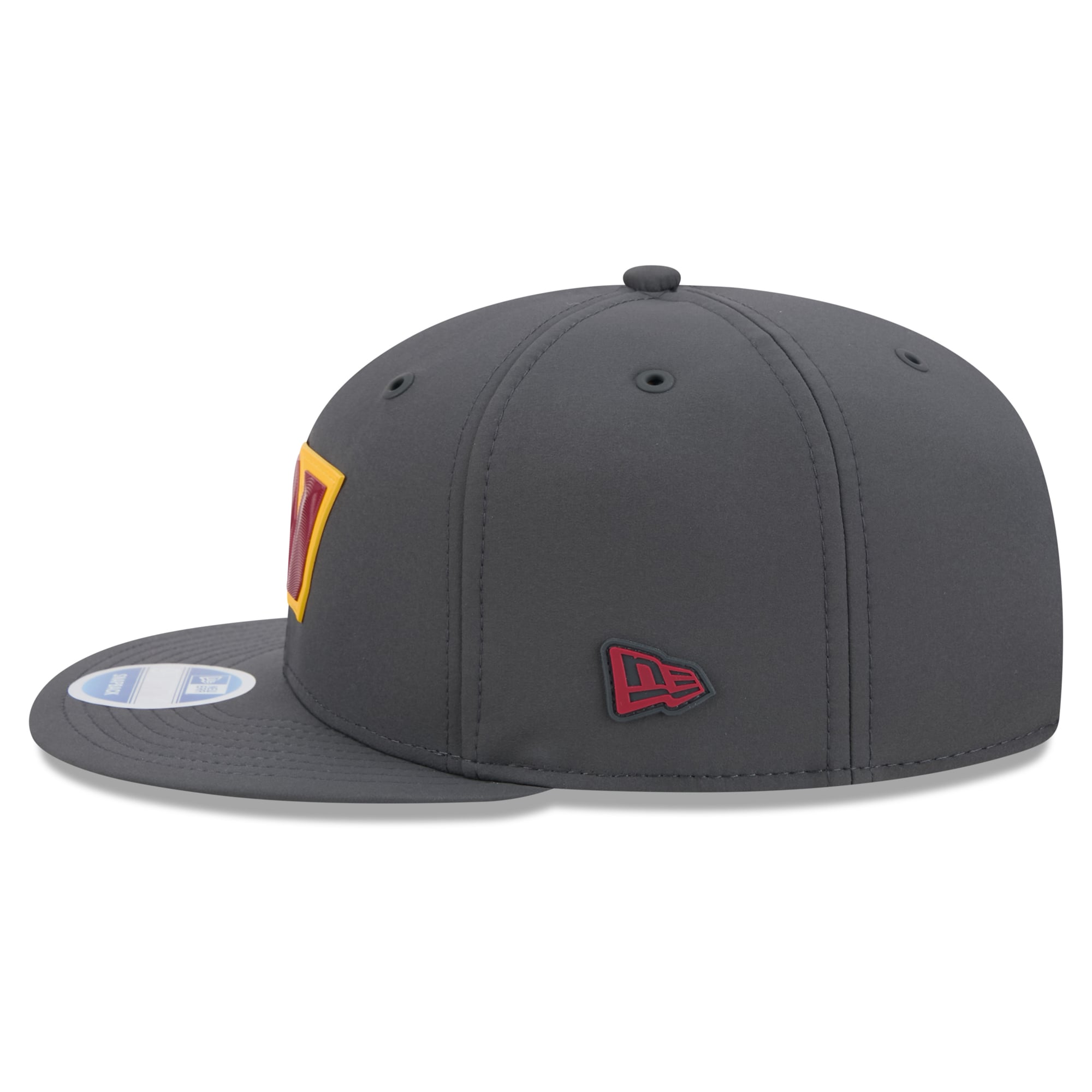 Casquette snapback New Era 9FIFTY pour homme, coloris anthracite, Washington Commanders 2026, idéale pour les temps froids.