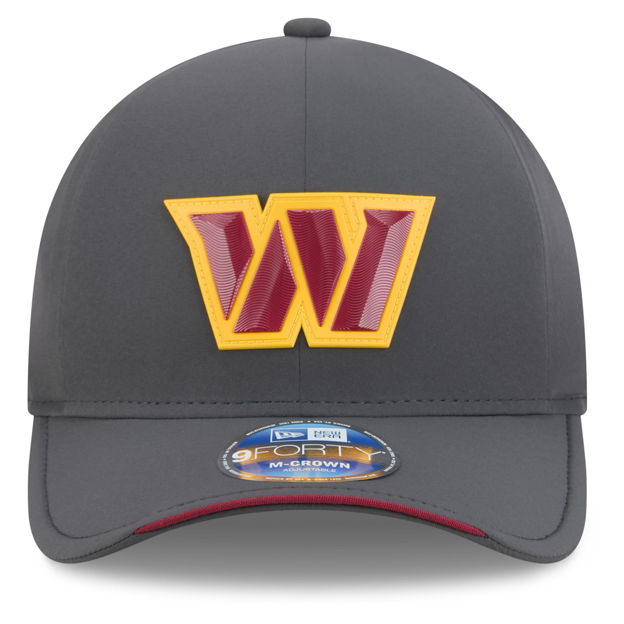 Men's New Era Charcoal Washington Commanders 2026 Sideline Cold Weather  9FORTY M-Crown Adjustable Hat