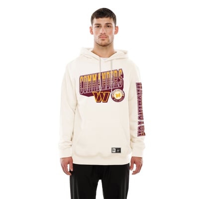  Washington Commanders New Era Dune Dust Hoodie - Cream