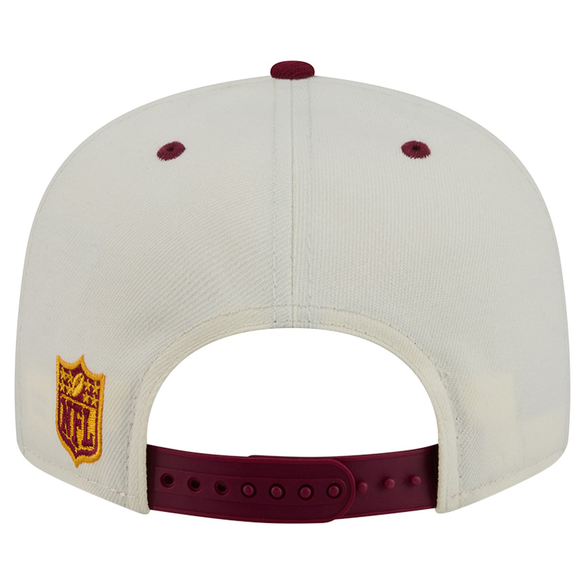 Casquette snapback New Era Classic 9FIFTY pour homme, couleur crème/bordeaux, Washington Commanders