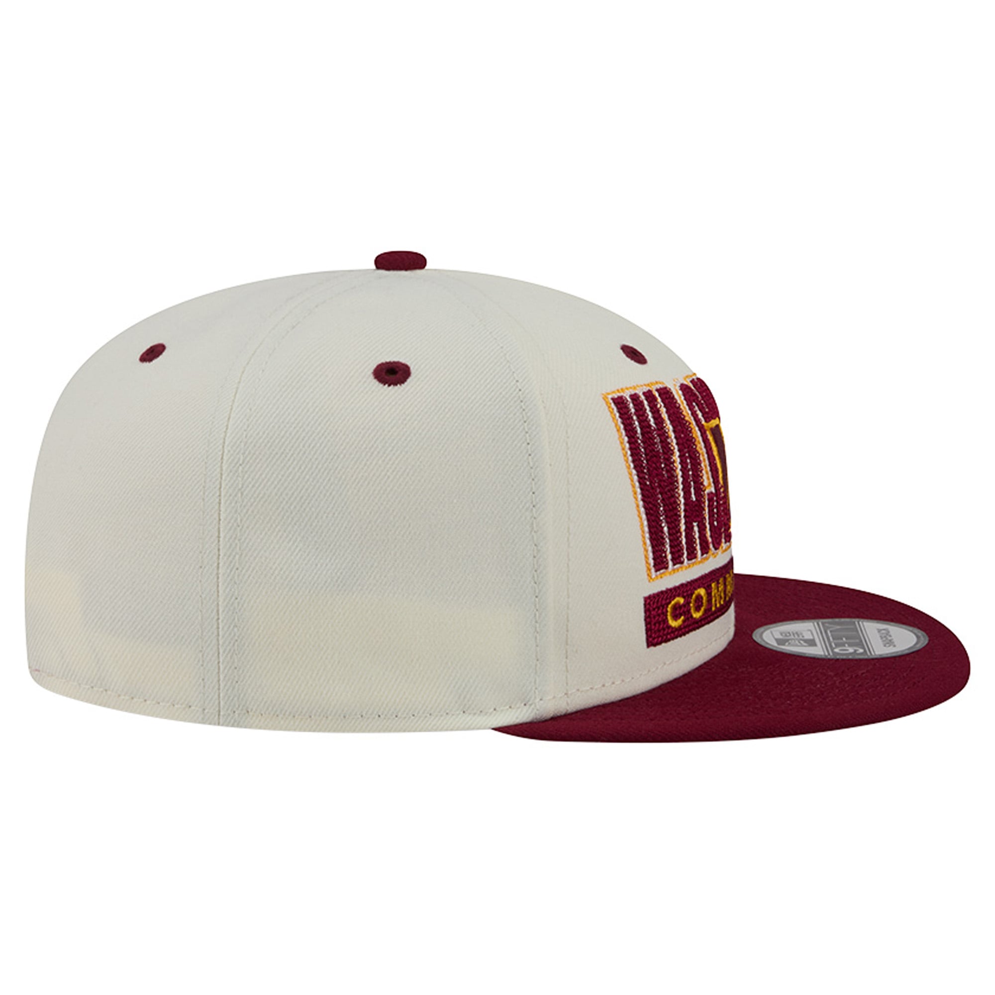 Casquette snapback New Era Classic 9FIFTY pour homme, couleur crème/bordeaux, Washington Commanders