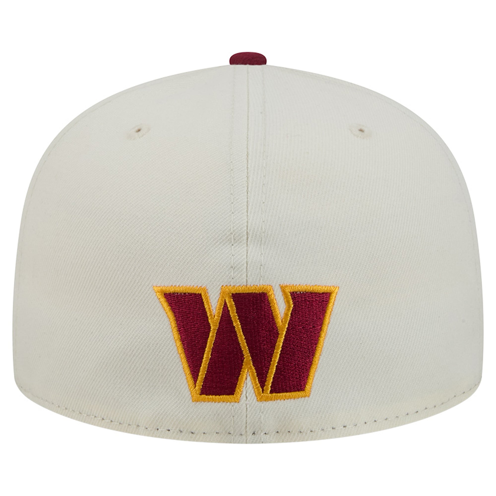 Casquette ajustée New Era Deceptor 59FIFTY pour homme, couleur crème/bordeaux, Washington Commanders.